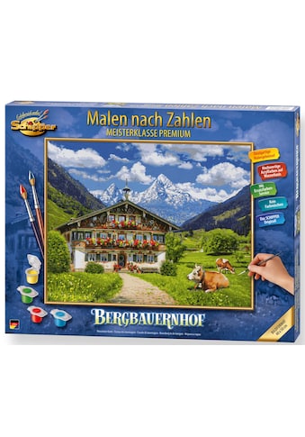 Malen nach Zahlen »Meisterklasse Premium - Bergbauernhof«, Made in Germany