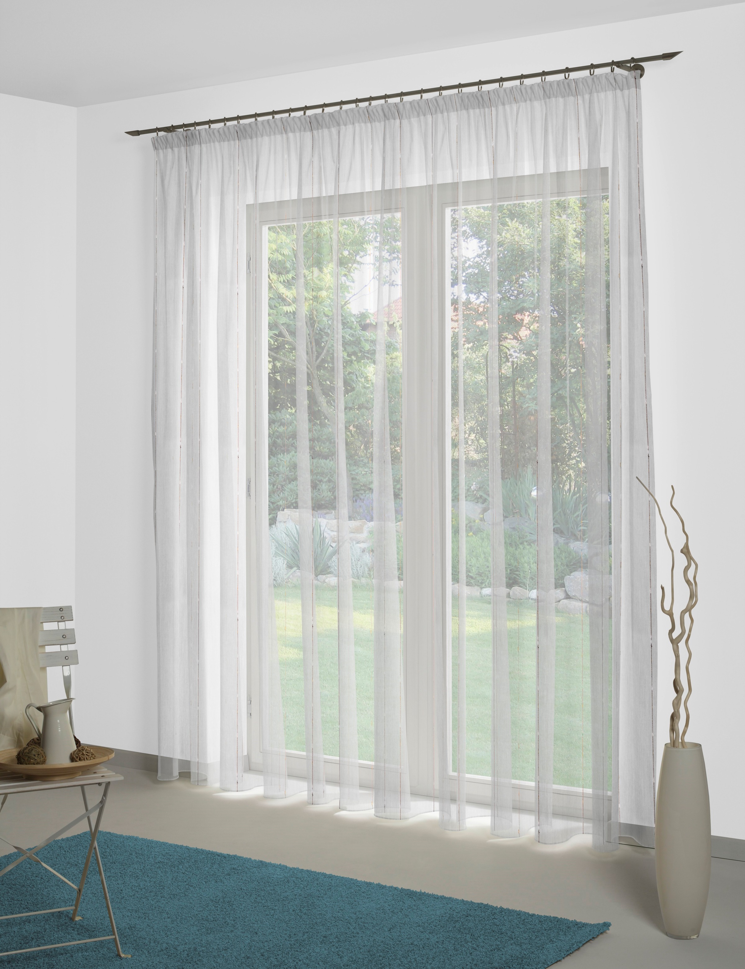 Wirth Gardine »Lizzy« Faltenband 1 Stk. tlg. günstig online kaufen