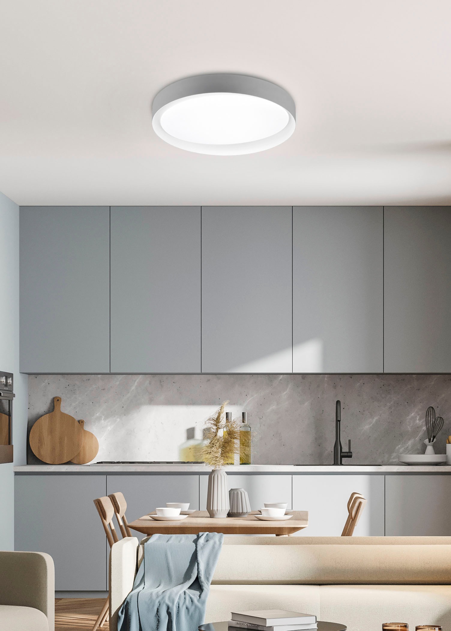 TRIO Leuchten LED Deckenleuchte »Zeta«, Ø 49 cm günstig online kaufen
