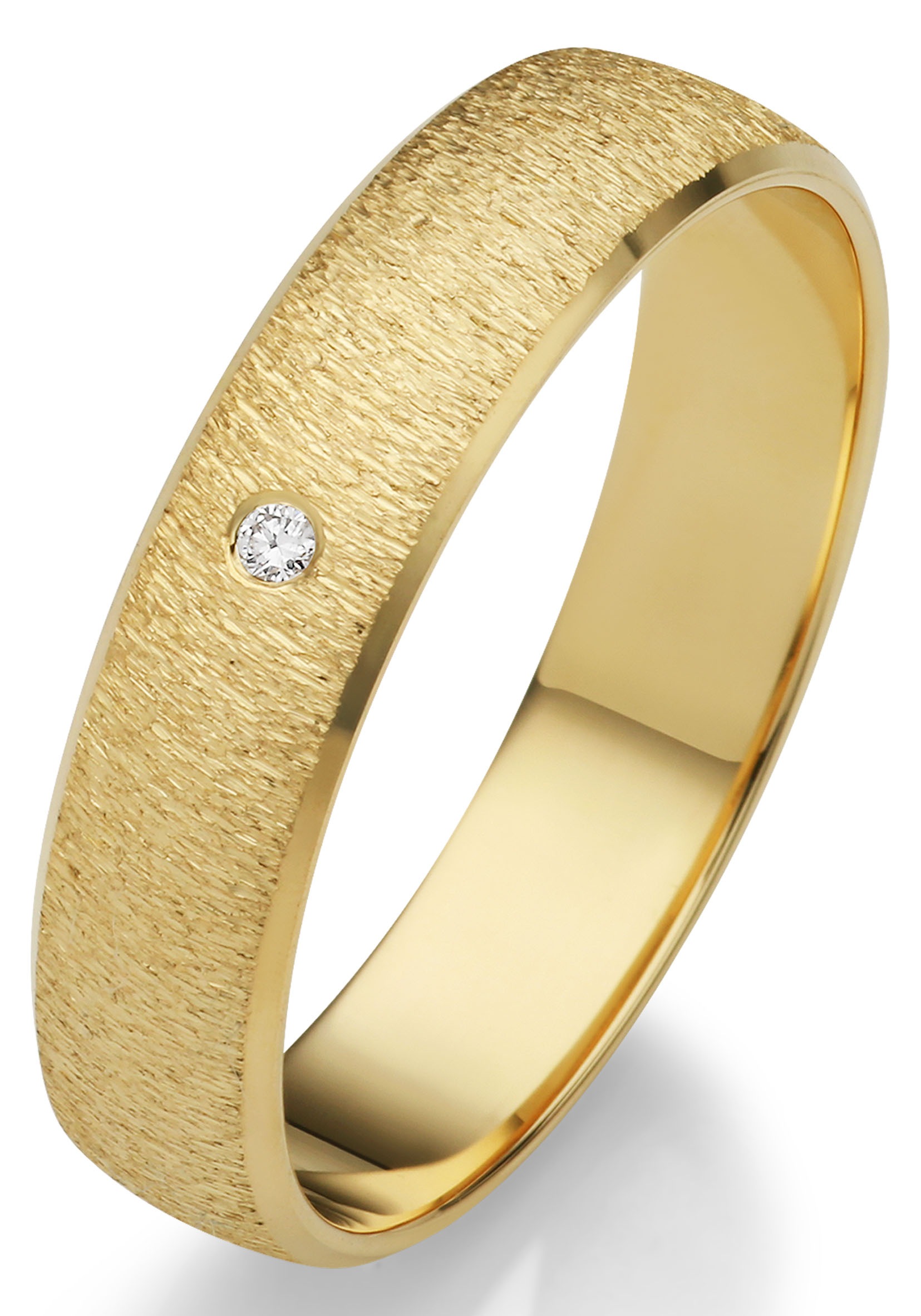 Firetti Trauring »Schmuck Geschenk Gold 375 Hochzeit Ehering "LIEBE"«, Made in Germany, wahlweise mit oder ohne Brillant