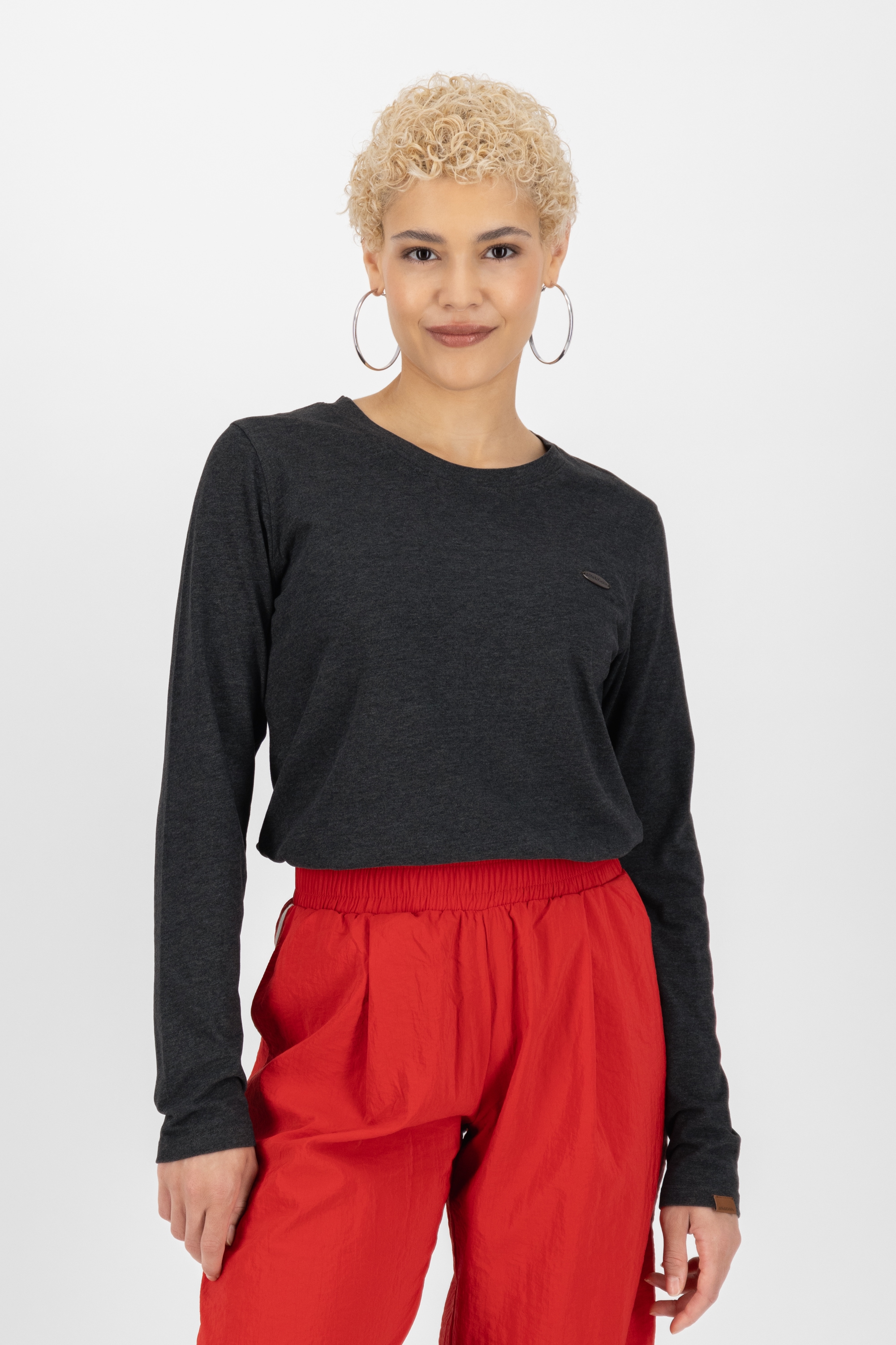 Alife & Kickin Langarmshirt »Damen LeaAK A«, Figurnah geschnittenes Longsleeve Shirt mit Rundhalsausschnitt