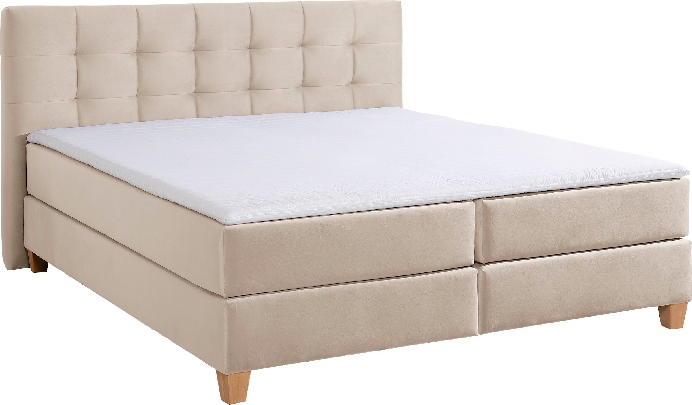 Bild von Home affaire Boxspringbett »Moulay«, inkl. Topper, in Überlänge 220 cm, 3 Härtegrade, auch in H4