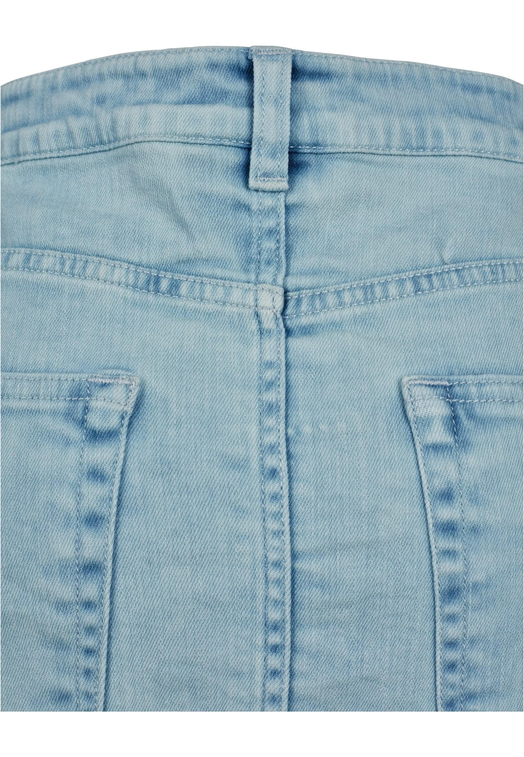 URBAN CLASSICS Jerseyrock »Urban Classics Damen Ladies Denim Lace Up Skirt« 1 Stk.