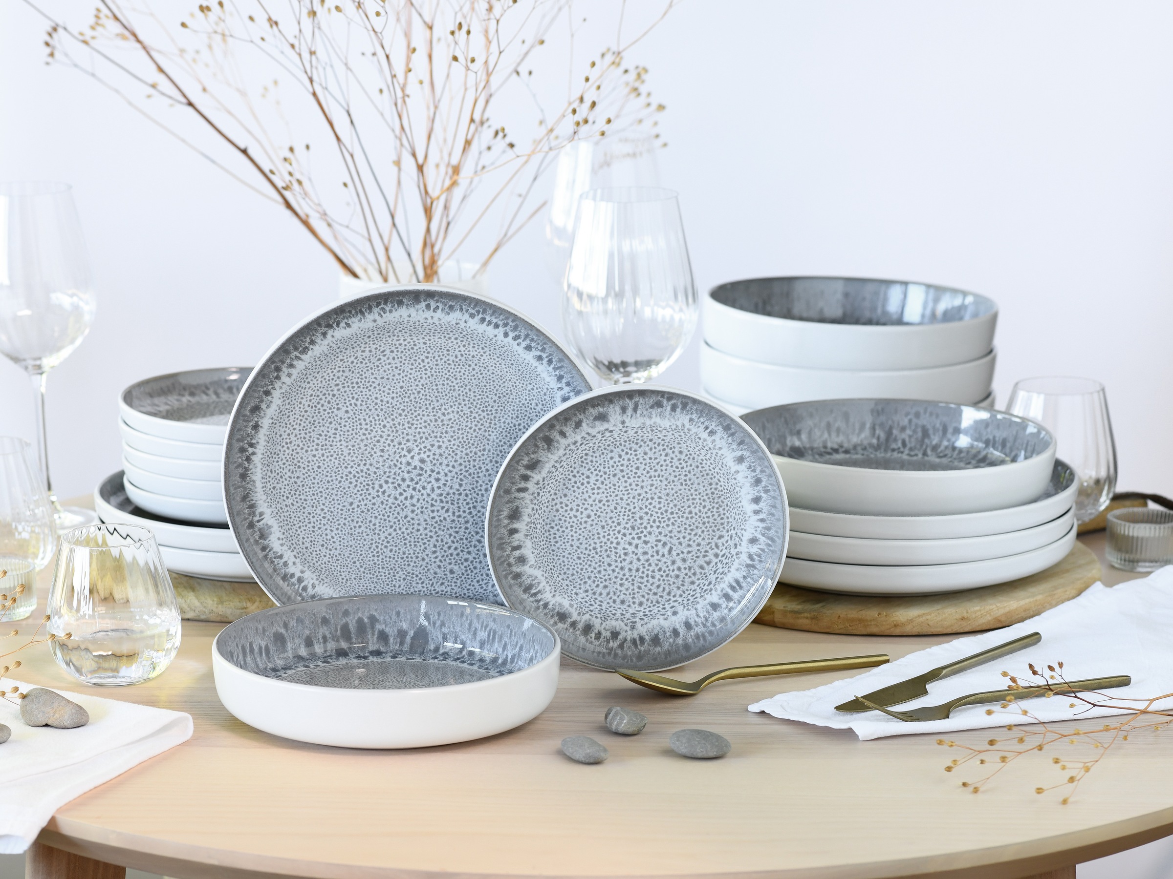 OTTO home Teller-Set »modernes Geschirr-Set, Service Lykk« hohe Haltbarkeit günstig online kaufen