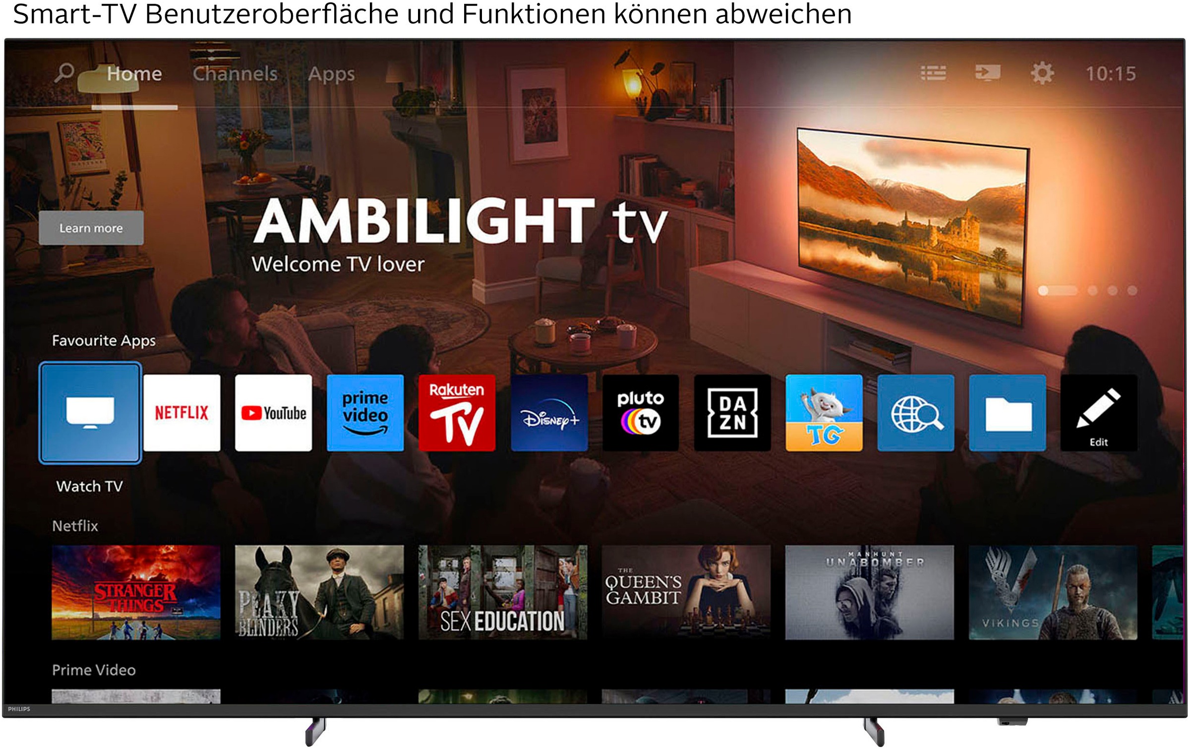 Philips QLED-Fernseher »75PUS9000/12«, Smart-TV