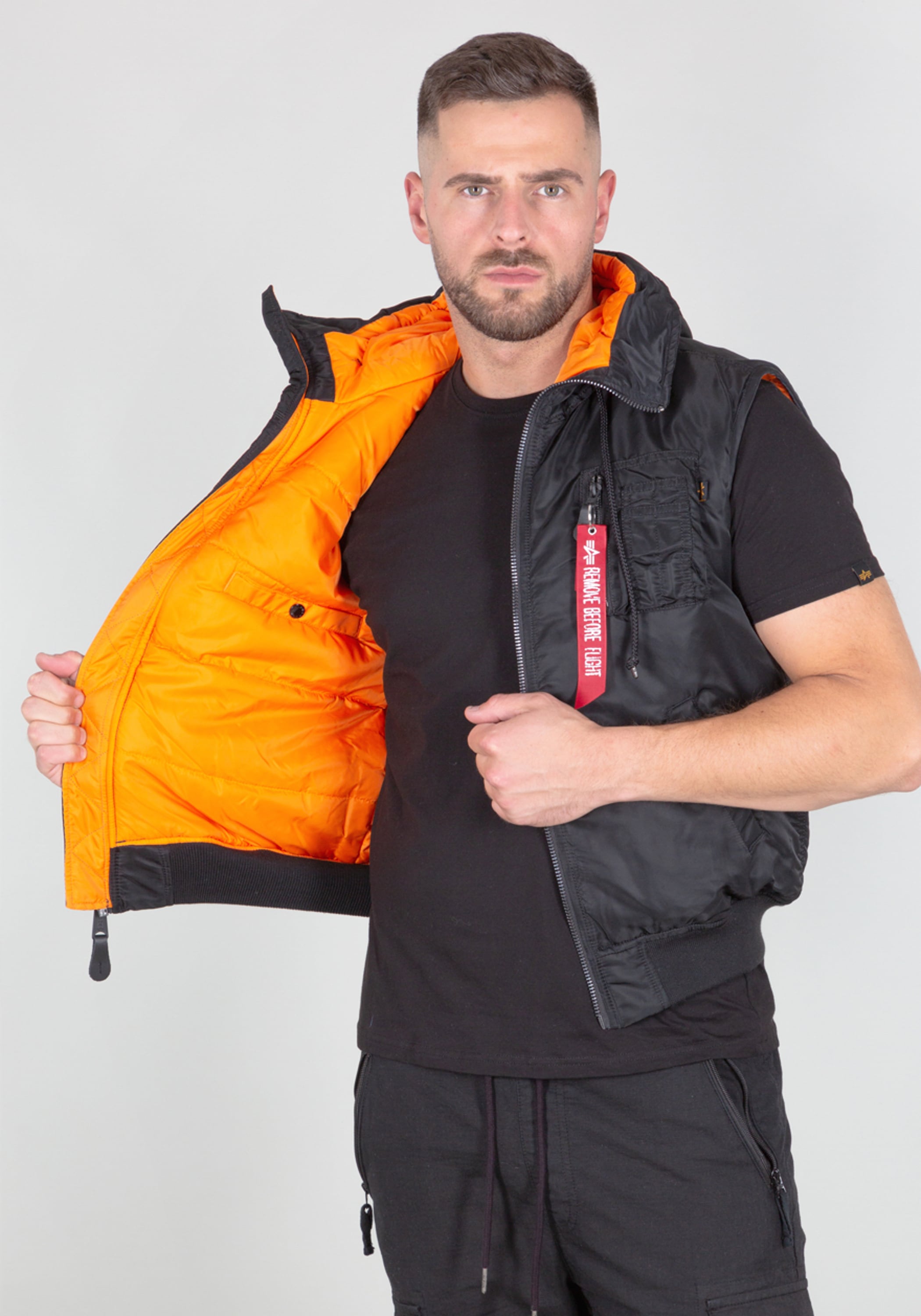 Alpha Industries Blouson »Alpha Industries Men - Vests Hooded MA-1 Vest«
