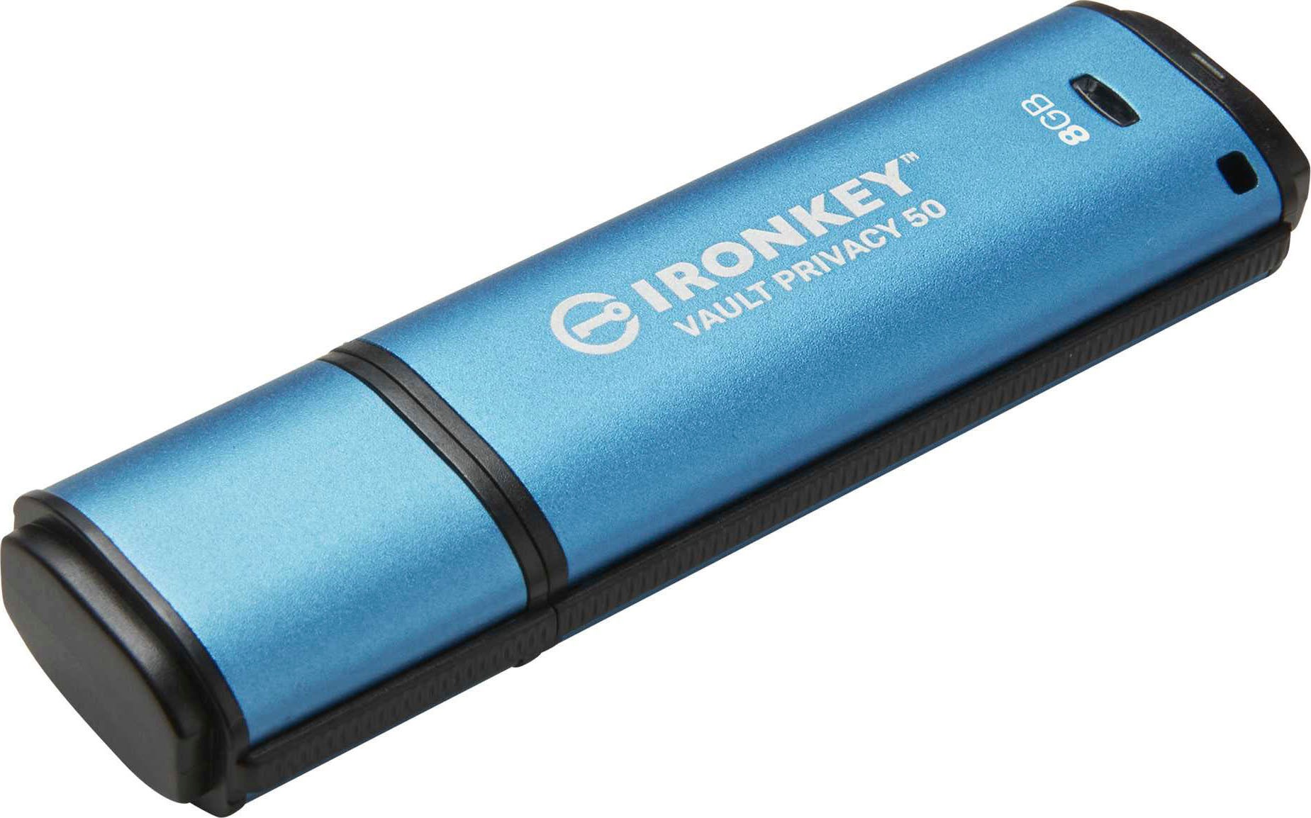 Kingston USB-Stick »IRONKEY VAULT PRIVACY 50 SERIE 8GB«, (USB 3.2 Lesegeschwindigkeit 250 MB/s)