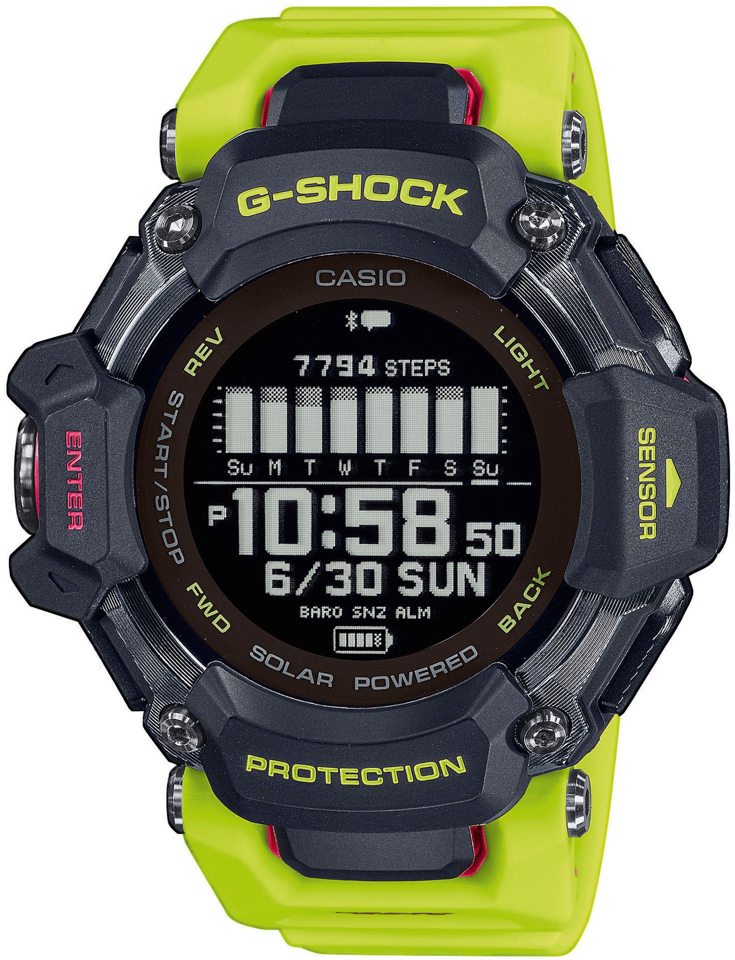 Smartwatch »GBD-H2000-1A9ER«, (Solaruhr, Armbanduhr, Herrenuhr, Stoppfunktion, Weltzeit)