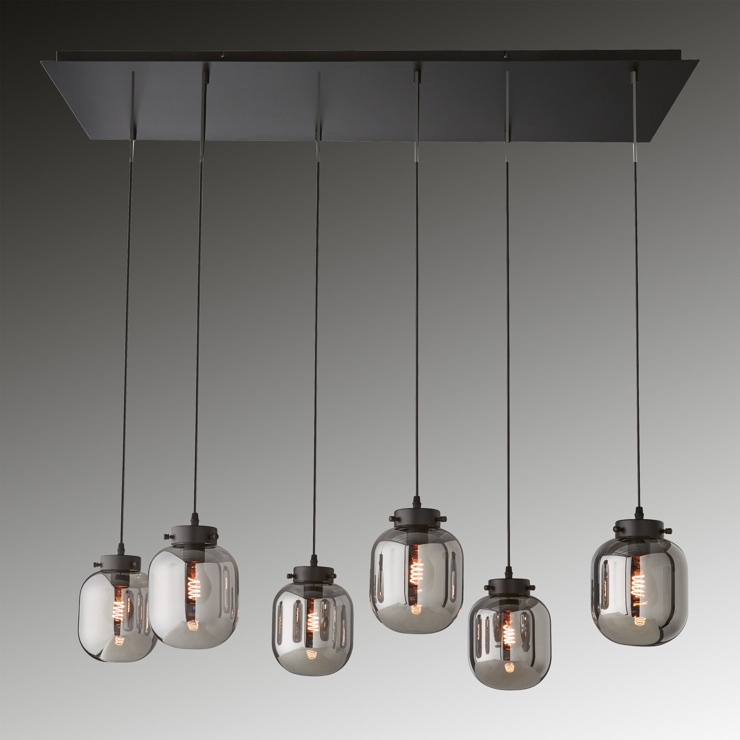 FISCHER & HONSEL Pendelleuchte »Regi«, 6 flammig, Leuchtmittel E27   ohne L günstig online kaufen