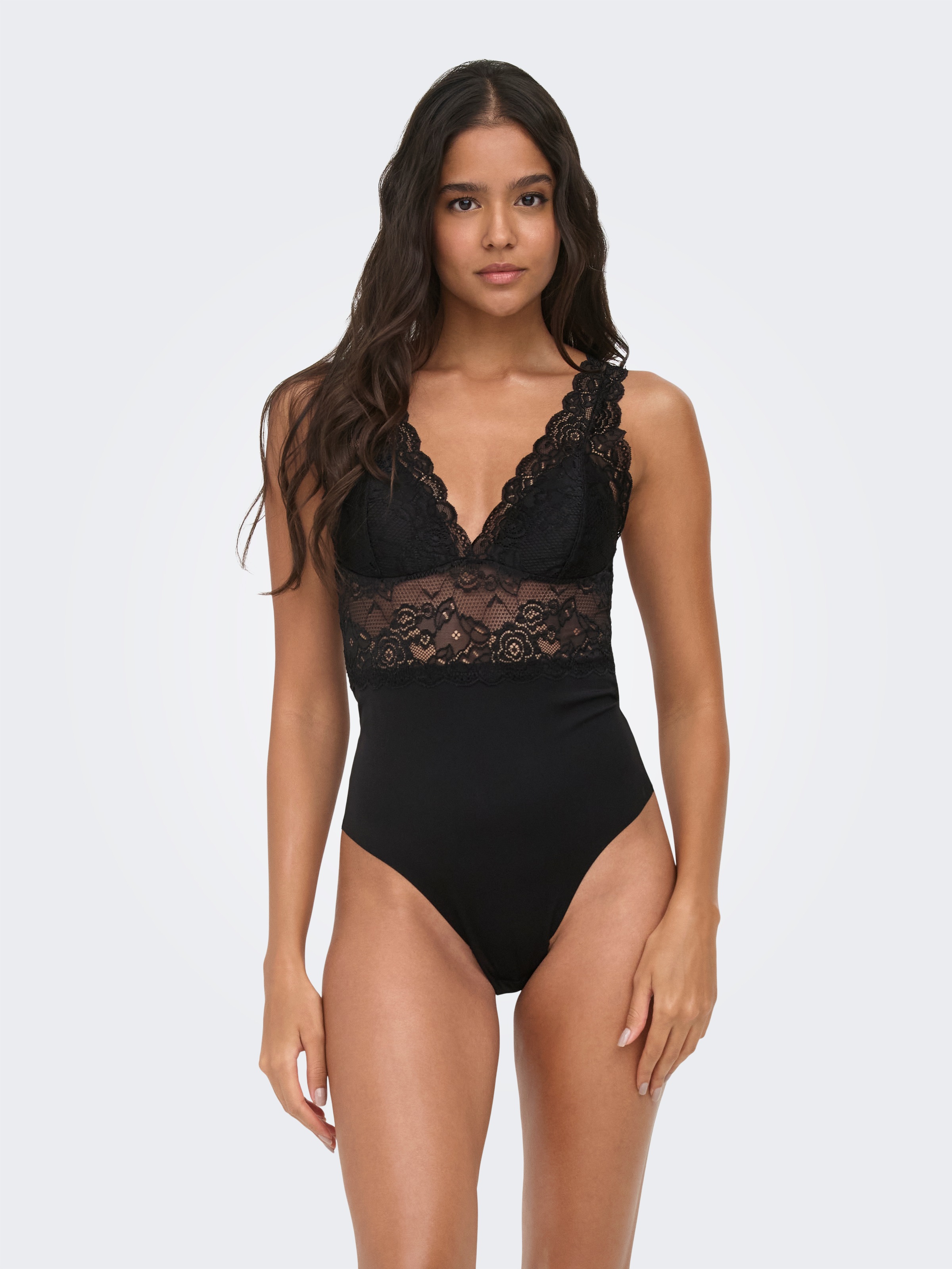 ONLY Body »ONLCHLOE LACE BODY NOOS ACC« Materialmix, Spitze
