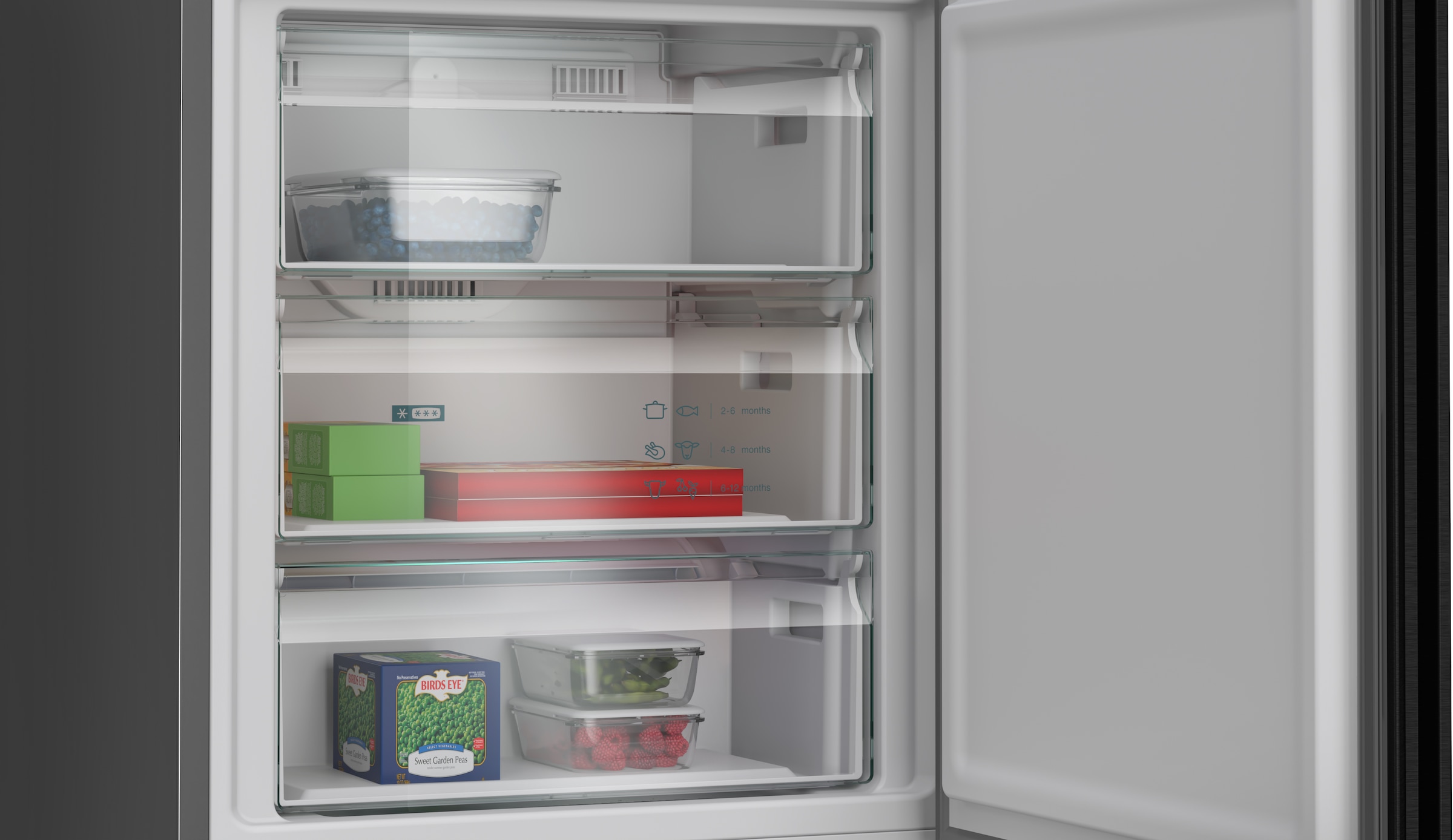 SIEMENS Kühl-/Gefrierkombination iQ300 »KG49NVXCG« 203 cm hoch 70 cm breit hyperFresh System für frisches Obst und Gemüse sowie Total noFrost