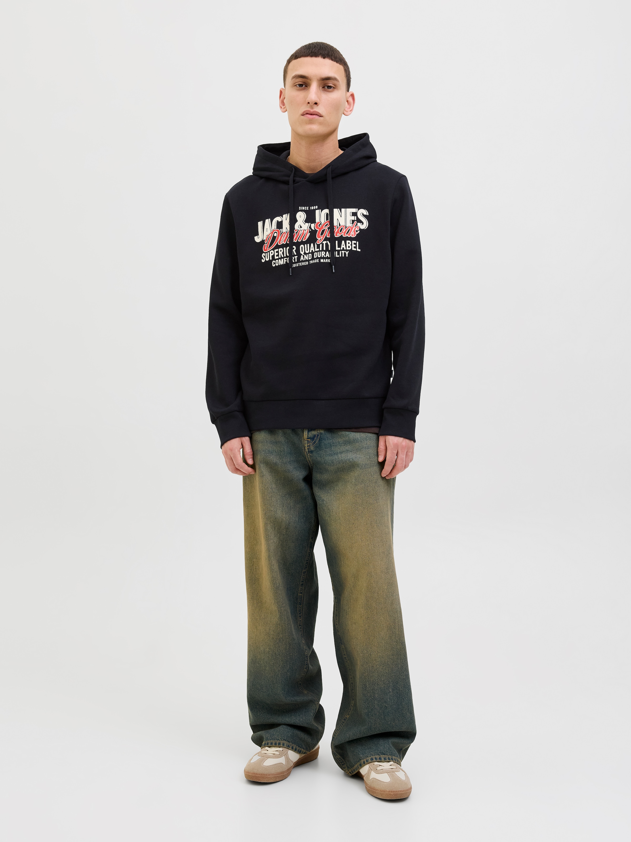 Jack & Jones Kapuzensweatshirt »JJELOGO SWEAT HOOD 2 COL 25/26 NOOS«