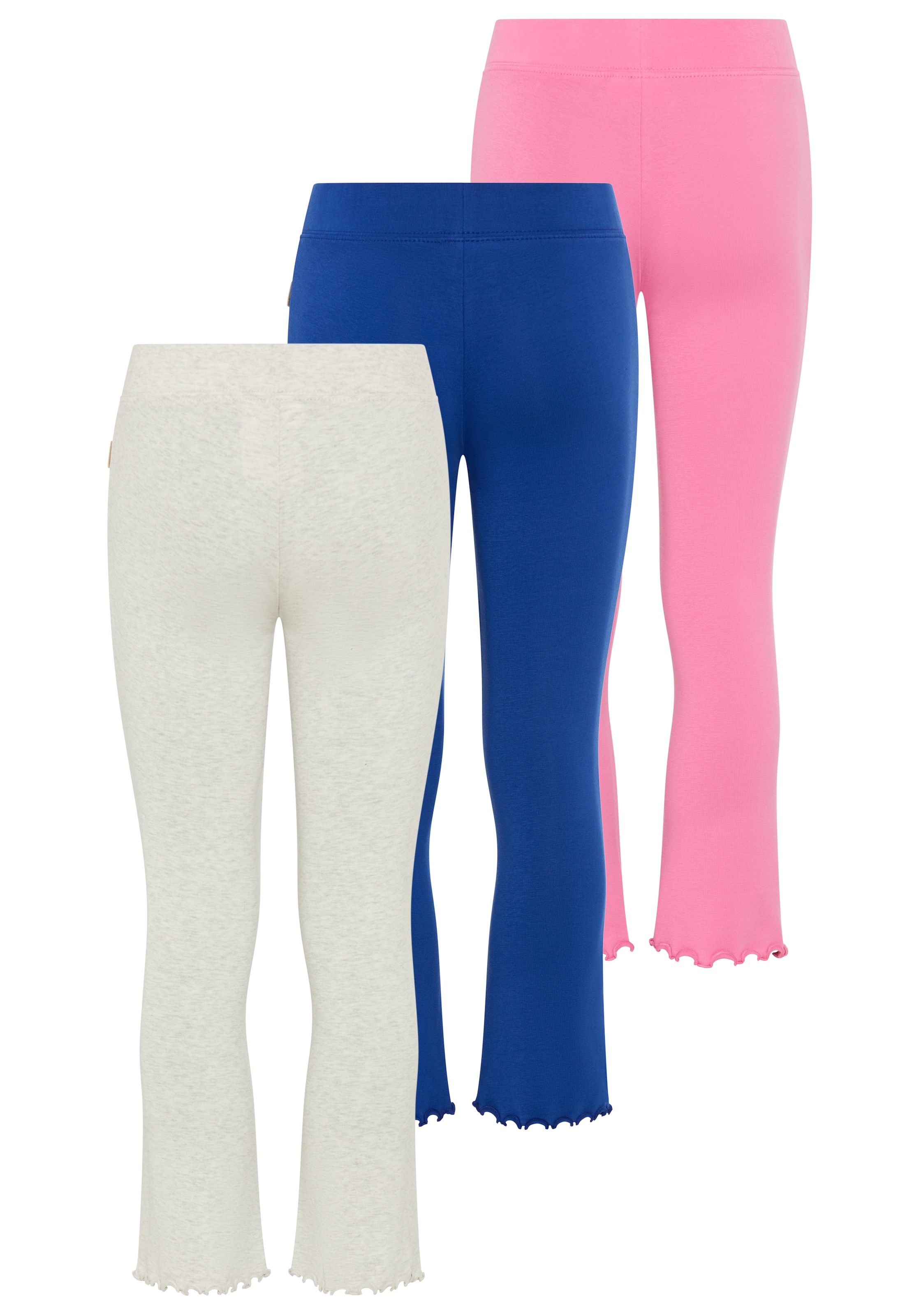 Scout Schlaghose »3er Packung Schlag-Leggings - NEU von SCOUT«  ausgestellte Passform, für Mädchen, mit Badge-Applikation