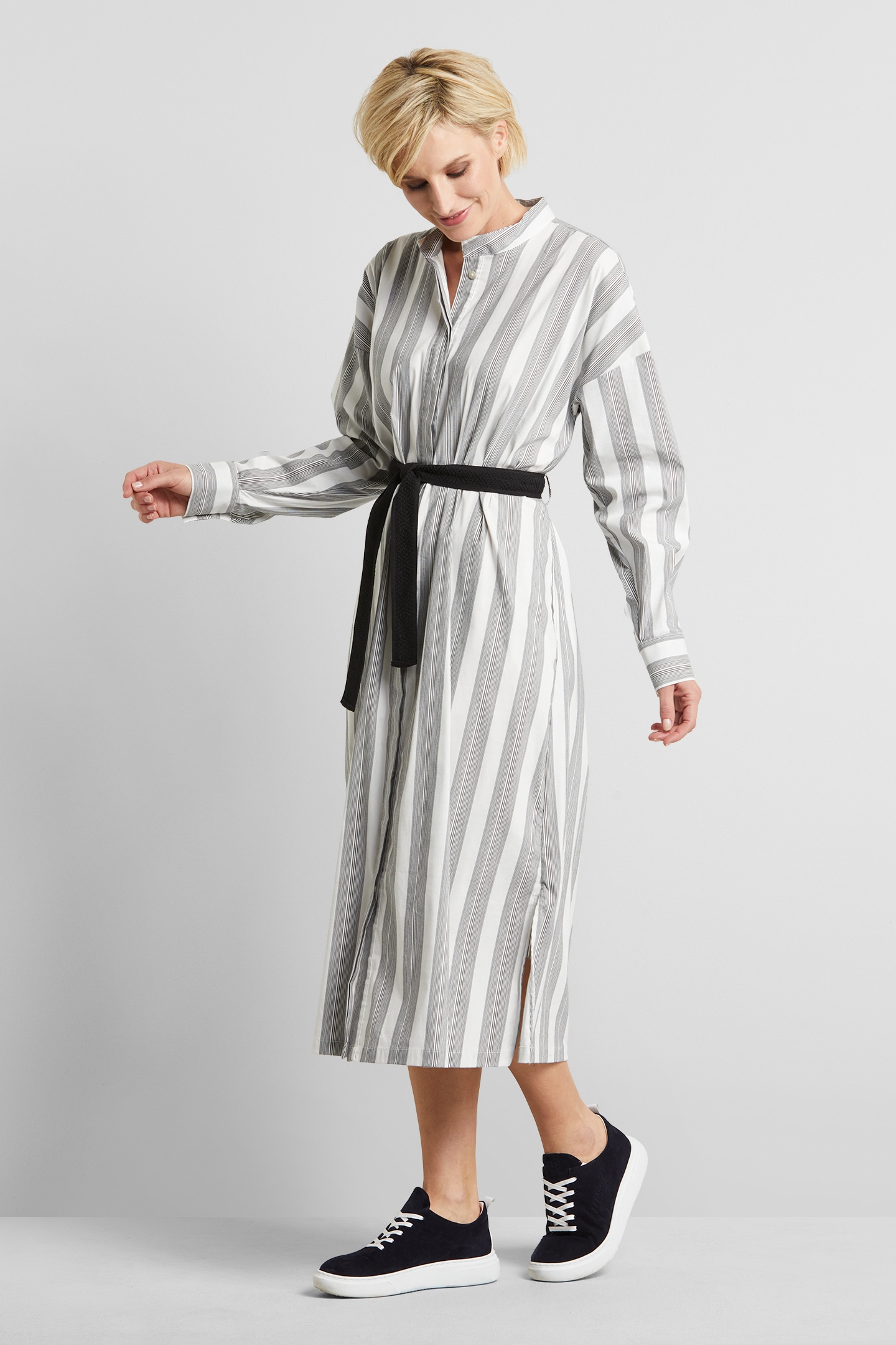 bugatti Hemdblusenkleid, aus einer elastischen Baumwollware
