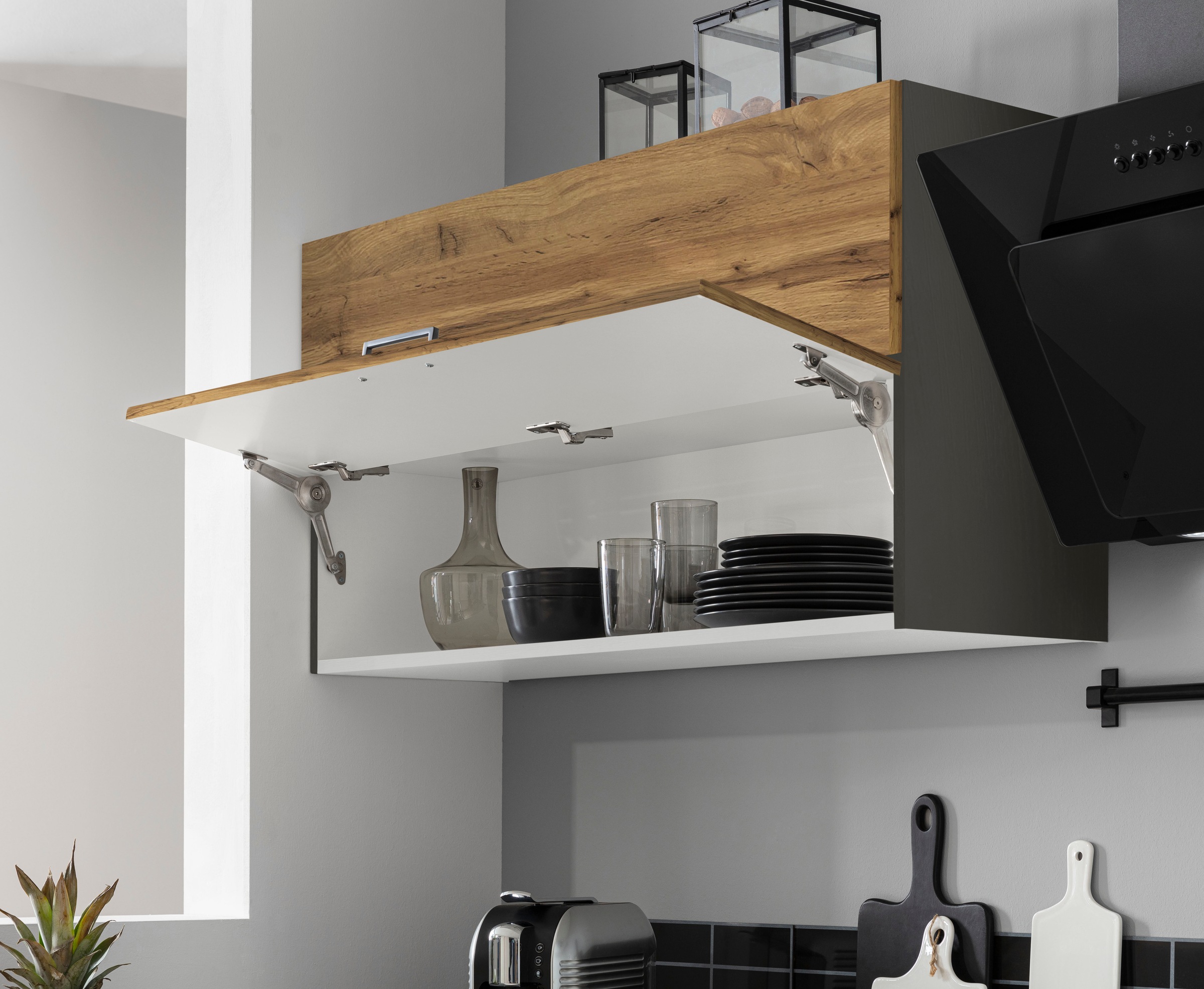 KOCHSTATION Winkelküche »KS-Trier«, mit E-Geräten, Stellbreite 220/270 cm