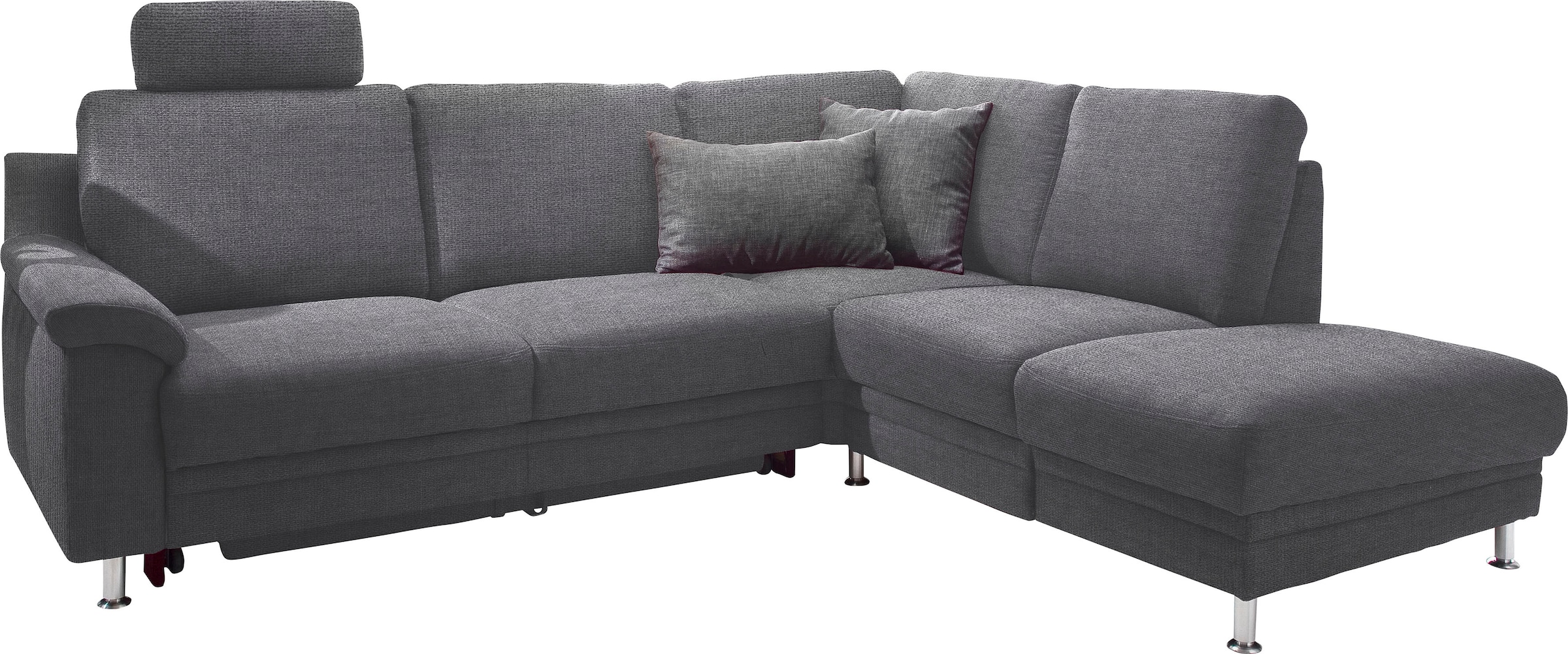 3C Carina Ecksofa »Korfu L-Form« incl.- 1 Kopfstütze, wahlweise mit Schlafunktion und Stauraum