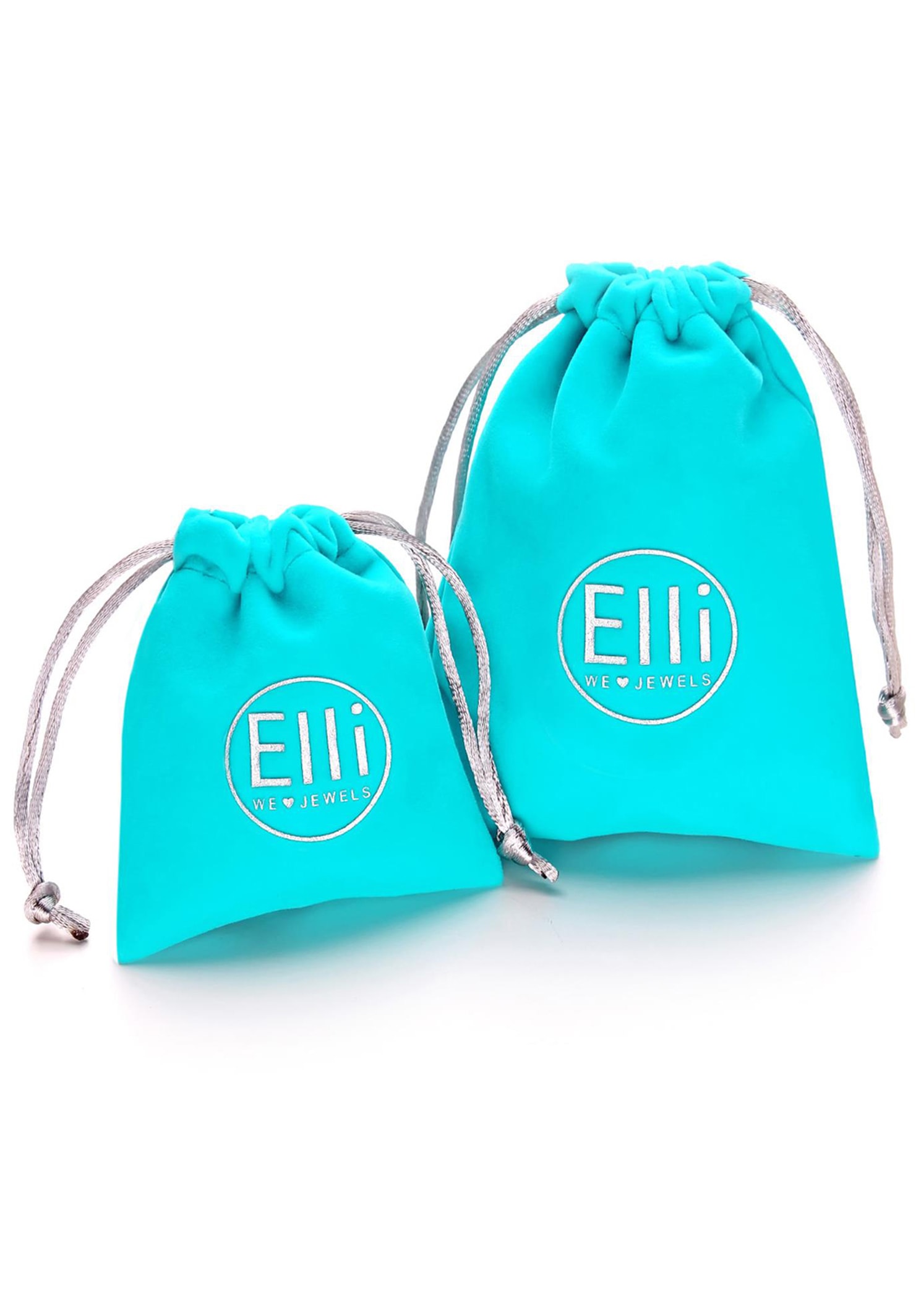 Elli Paar Creolen »Schmuck Geschenk Silber 925 Ohrringe Eckig Quadratisch Geo, 0301480320«