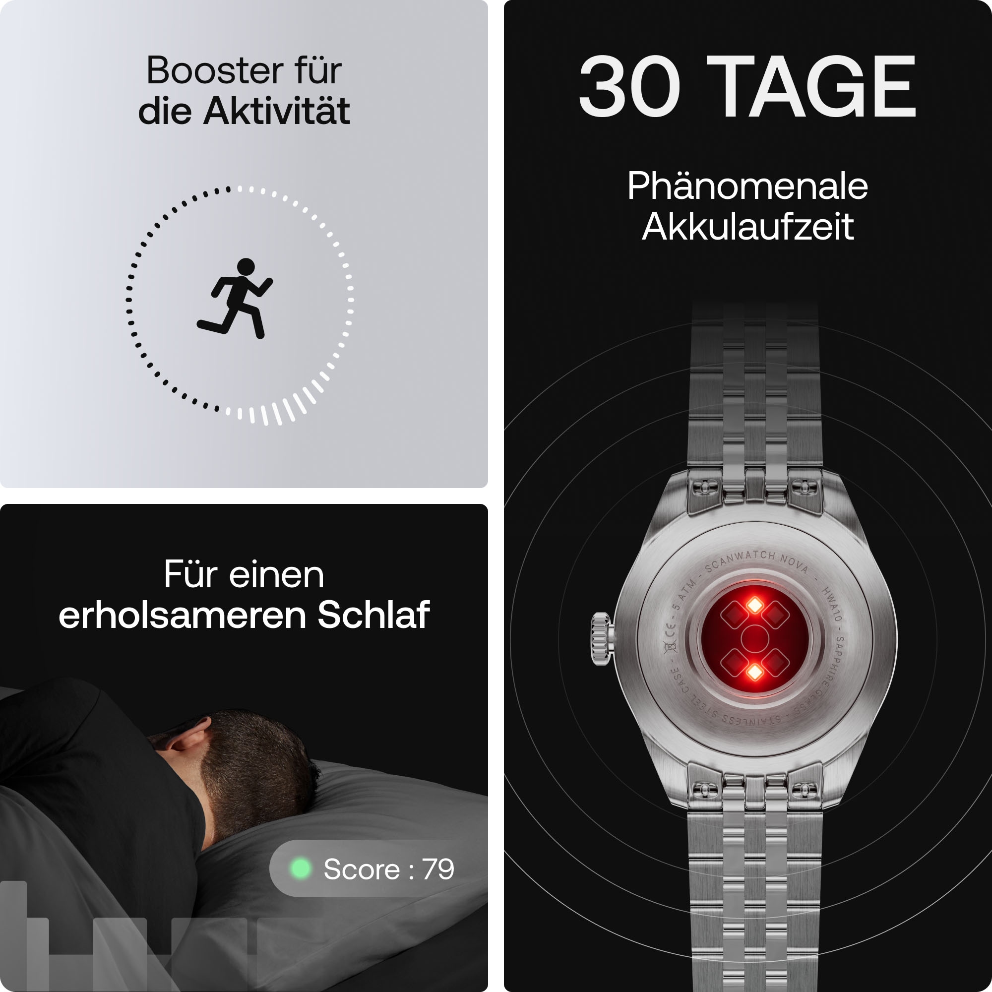 Withings Smartwatch »ScanWatch Nova Brilliant Edition 39mm«, (1.6 cm / 0.63 Zoll),)