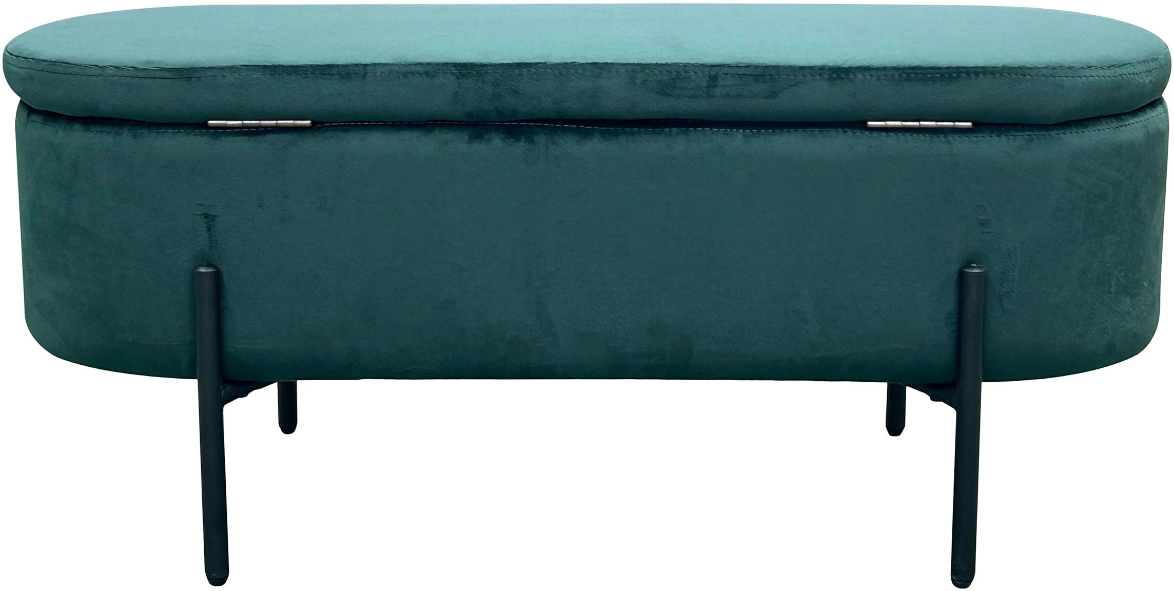 byLIVING Sitzbank »NOVA« Samt, mit Stauraum/Truhe, Innenmaß Truhe 26,5 x 83cm, Höhe: 19 cm