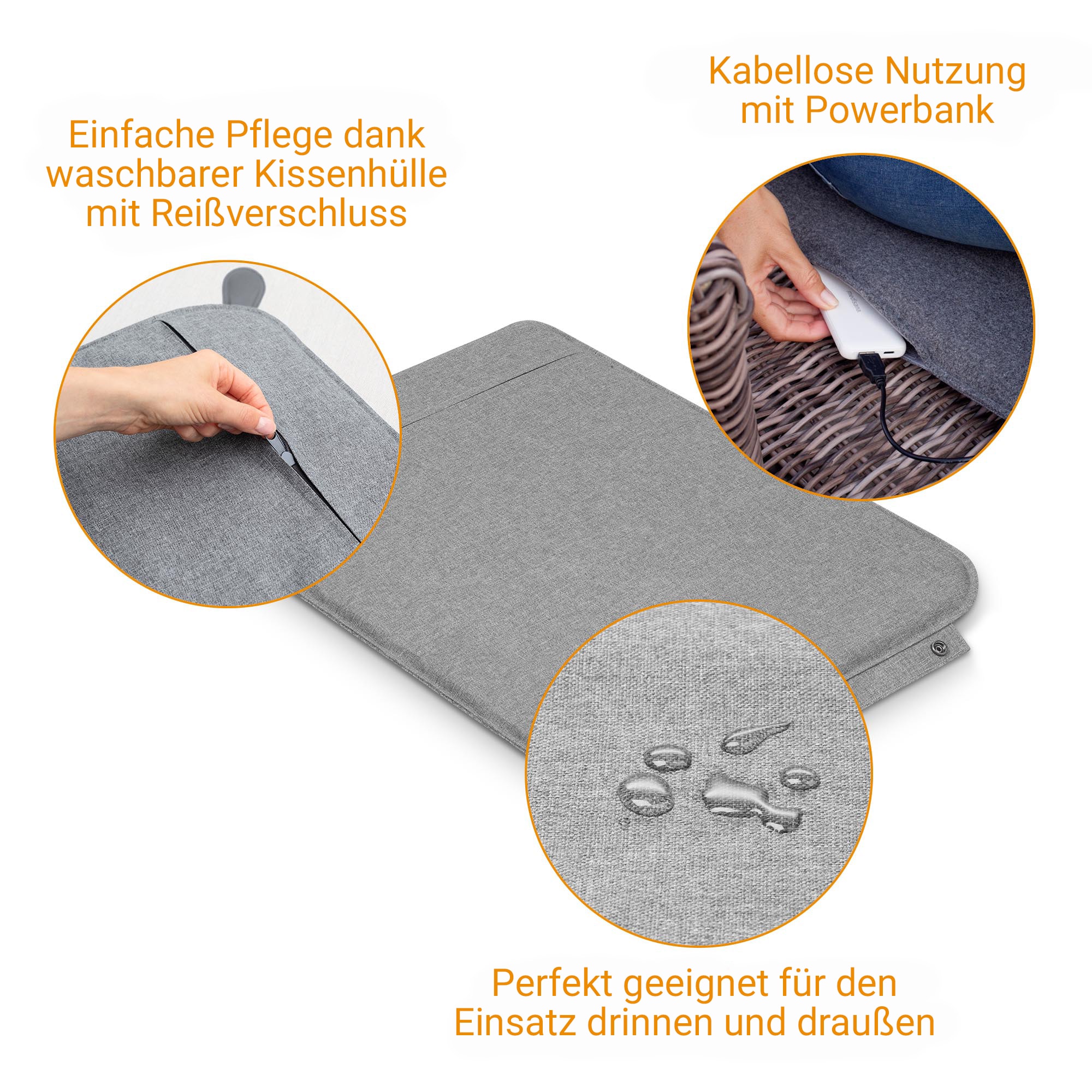 Medisana Heizkissen »OL 750« Heikissen to go, mobile & kabellose Anwendung