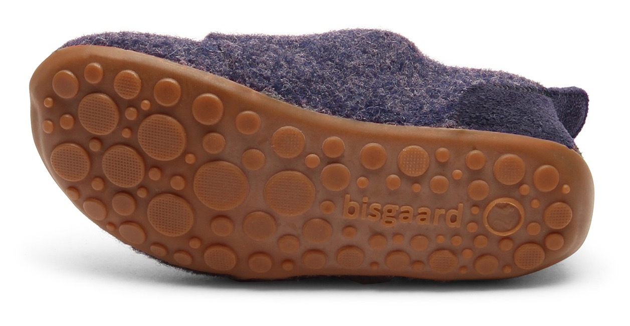 Bisgaard Hausschuh »casual wool«, Klettschuh mit Lammwolle gefüttert, Größenschablone zum Download