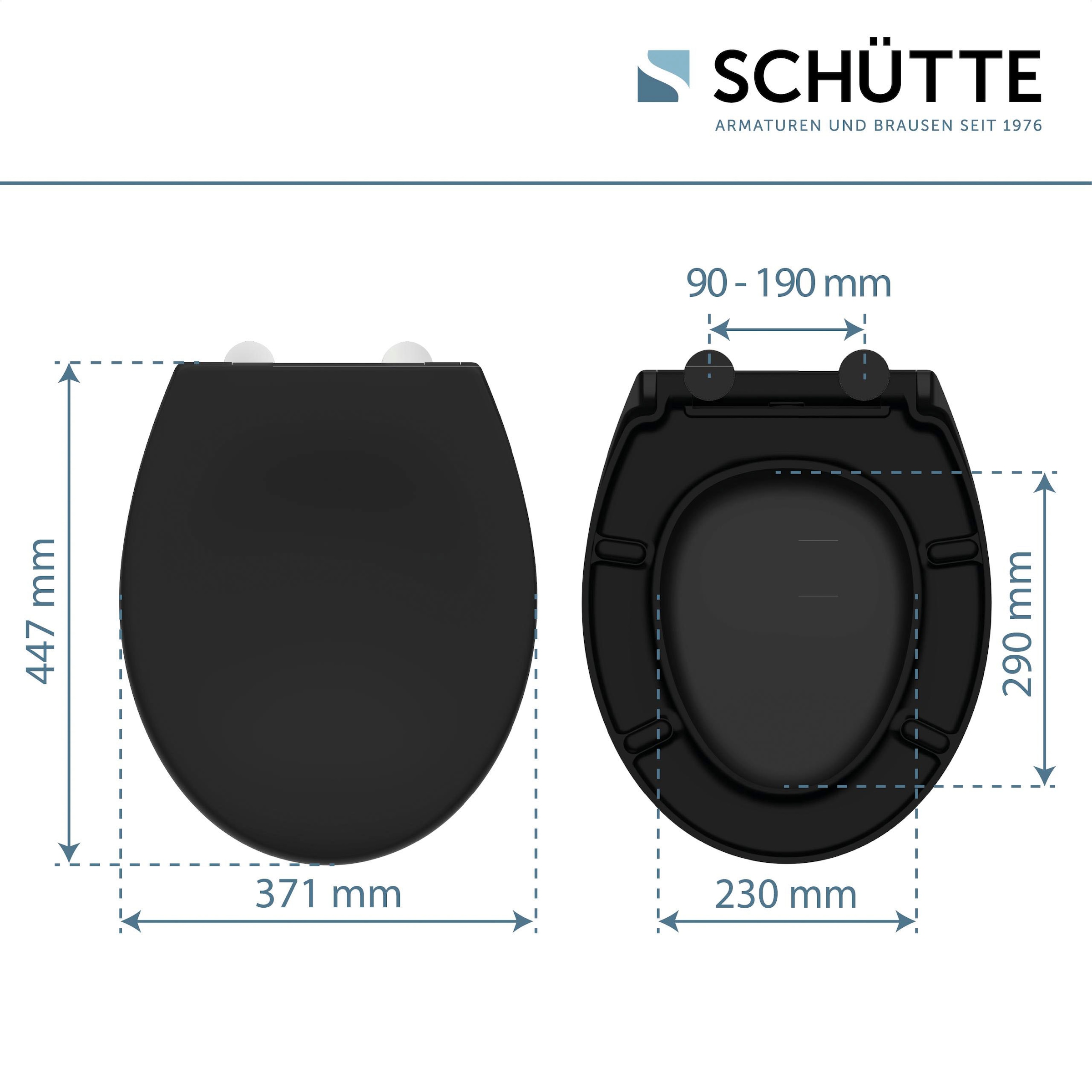 Schütte WC-Sitz, Absenkautomatik, Schnellverschluss