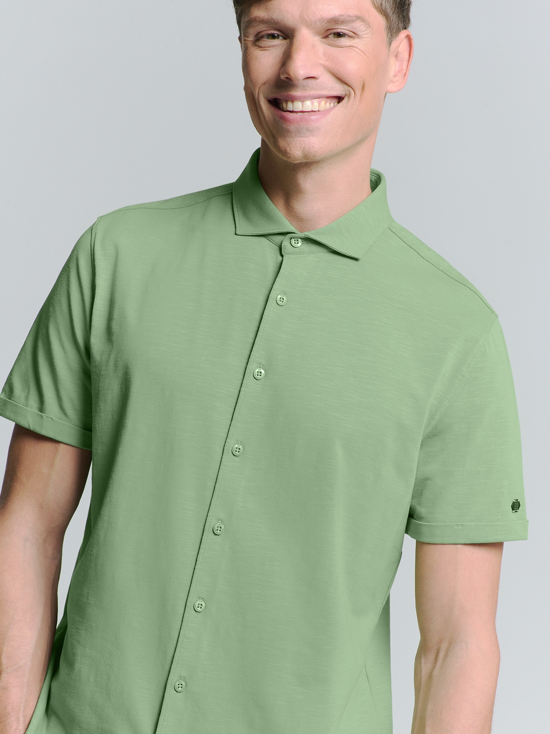 NO EXCESS Langarmhemd »No Excess Jersey-Hemd«