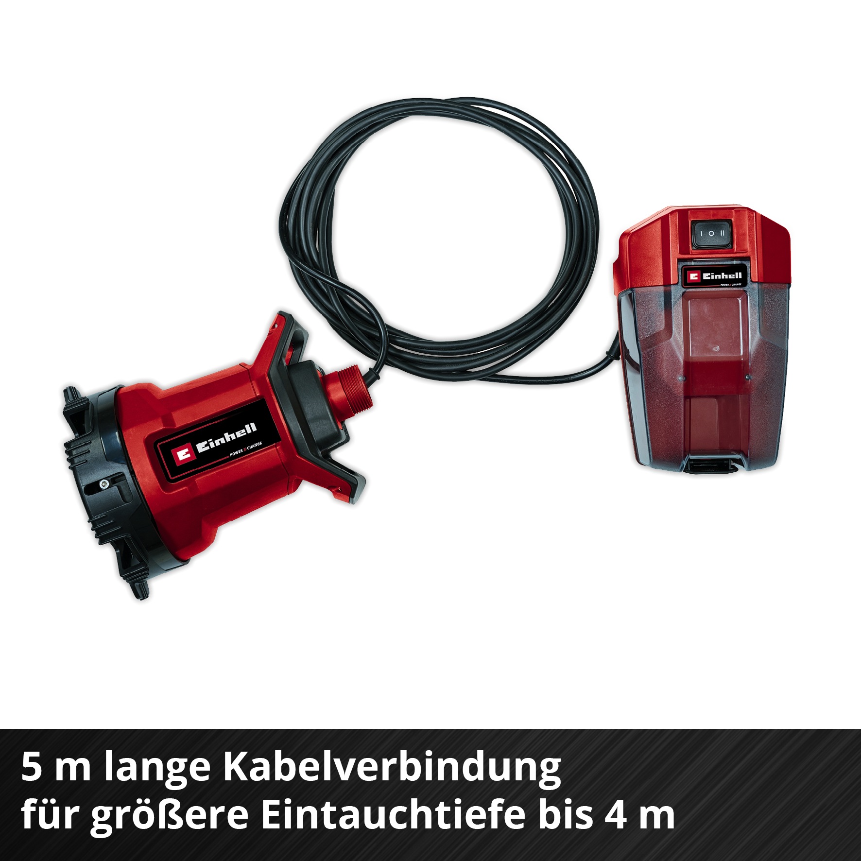 Einhell Akku-Gartenpumpe »Schmutzwasserpumpe GE-DP 18/25 LL Li - Solo« 7.000 l/h, Power X-Change, ohne Akku und Ladegerät