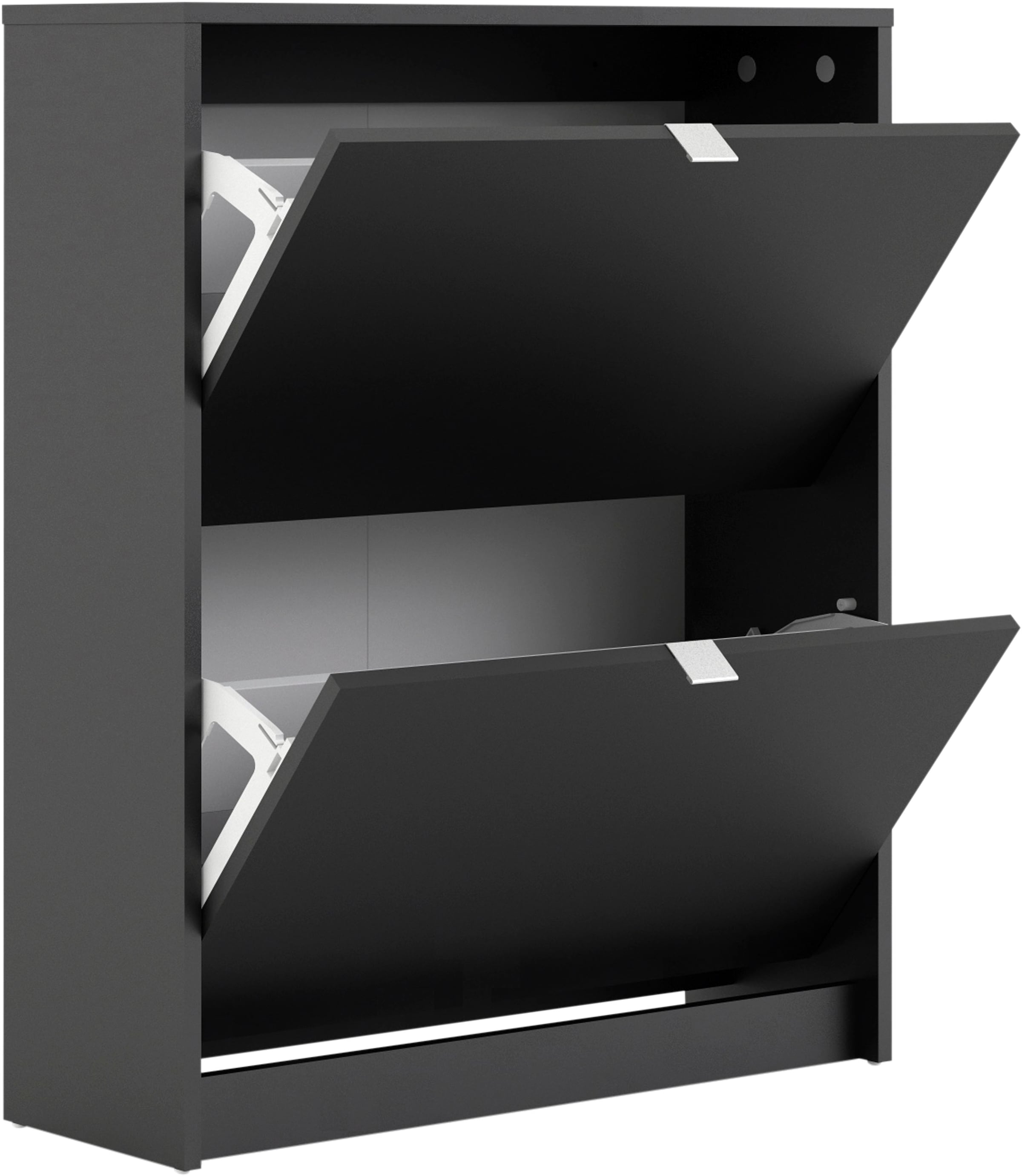 INOSIGN Schuhschrank »Shoes Schuhaufbewahrung, Schuhkommode, Schuhregal,«, mit zwei Klappen, 2 Böden, Höhe 85 cm, ca. 12 Paar Schuhe