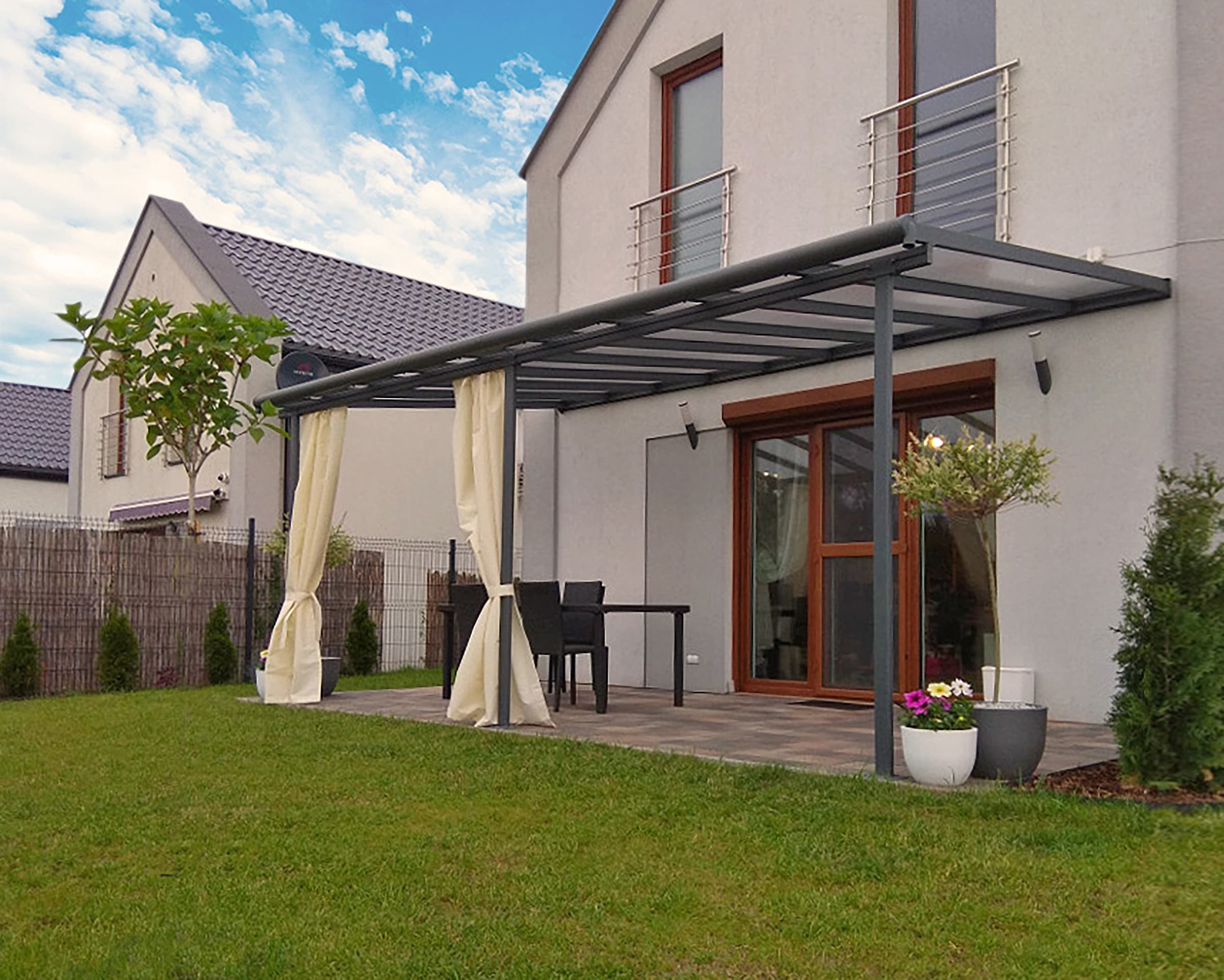Palram - Canopia Terrassendach »Sierra Alu Terrassenüberdachung«, einfache DIY Montage