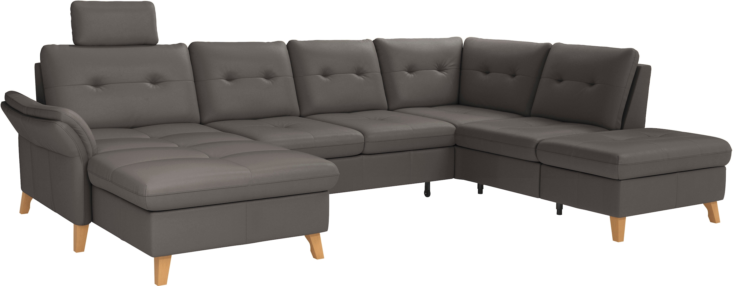 sit&more Wohnlandschaft »Göteborg«, inkl. Sitztiefenverstellung, wahlweise mit Bettfunktion & Bettkasten