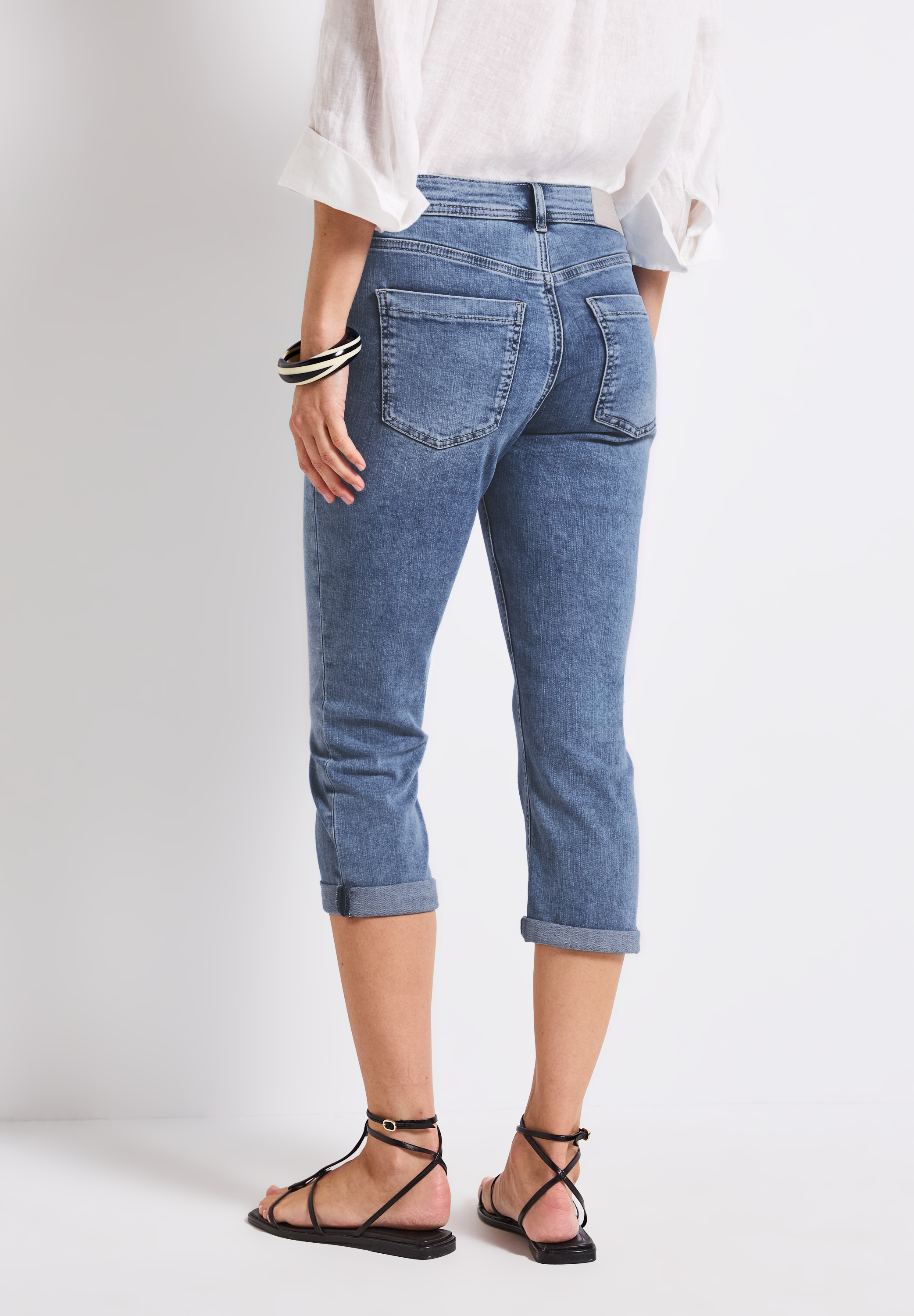 STREET ONE Caprijeans »Style JANE«, mit Turn-up