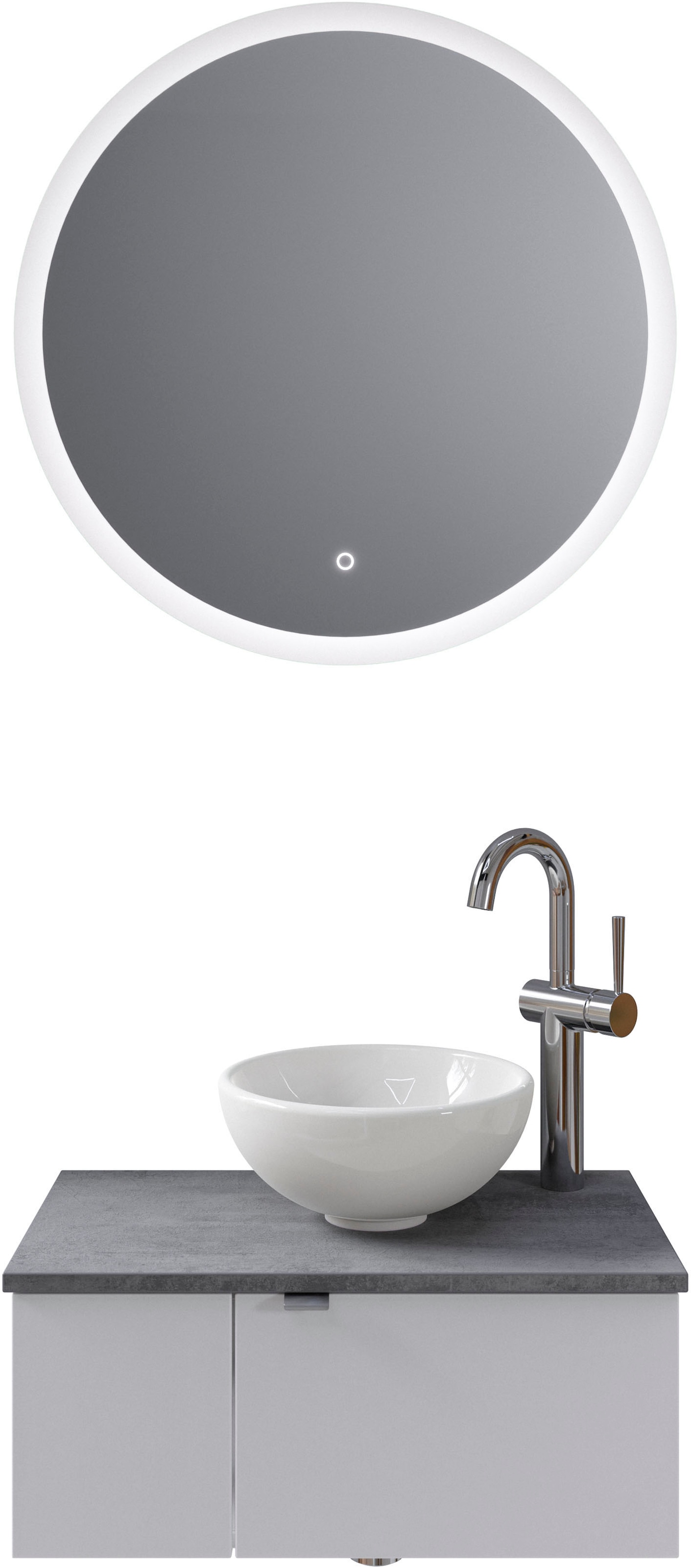 Saphir Badmöbel-Set »Serie 6915«, (4 St.), Gäste-Bad, 70 cm breit, mit LED- günstig online kaufen