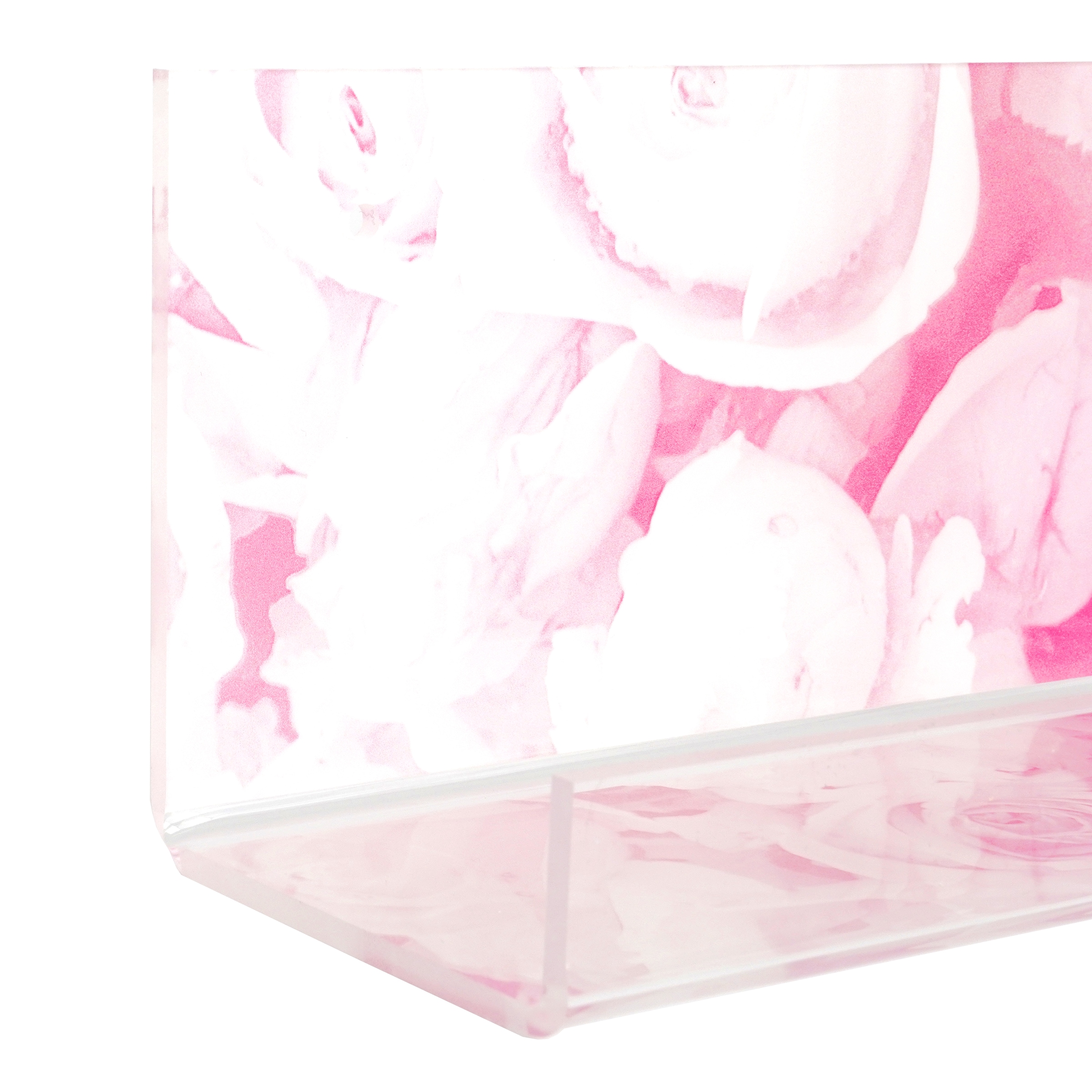 Home affaire Gewürzboard »Rosen - Gewürzhalter aus Acrylglas - Küchenorganizer«, (1 St.), Acrylleiste - Badezimmerablage - bedruckt - Inkl. Schrauben & Dübel