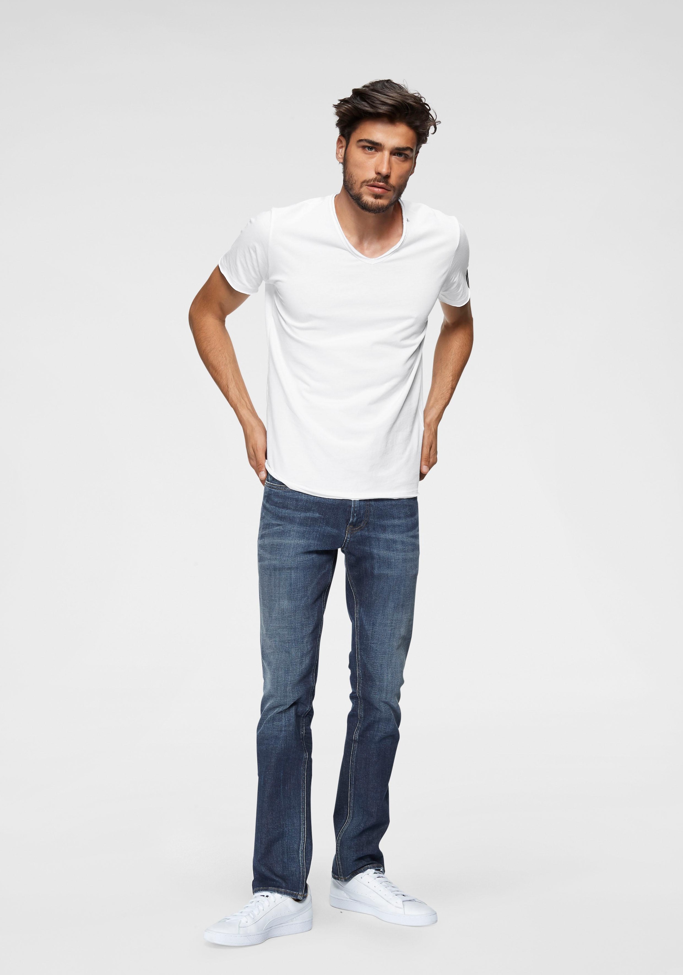 Replay T-Shirt, offenen Kanten