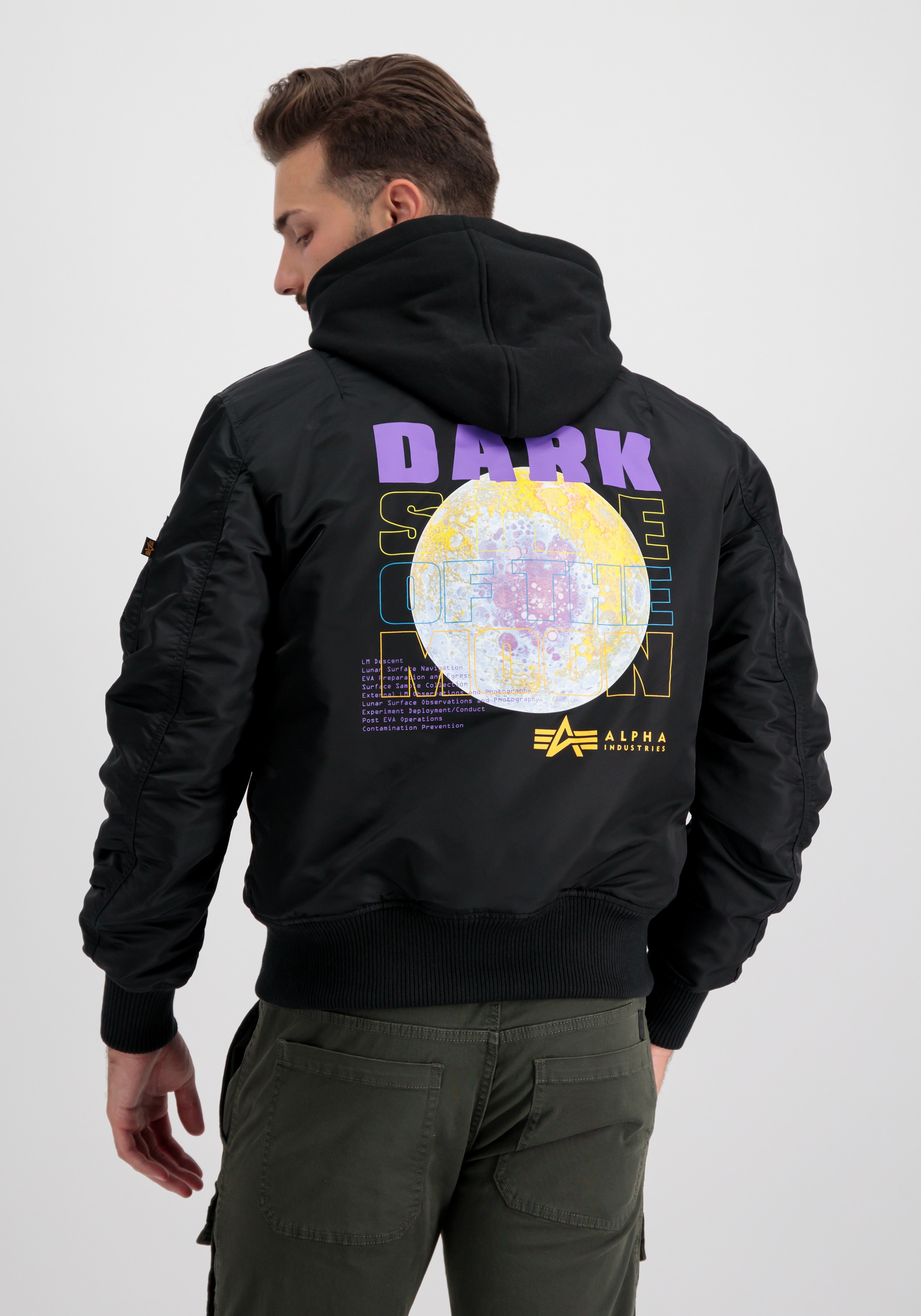 Alpha Industries Bomberjacke »Alpha Industries Men - Bomber Jackets MA-1 VF Hood Dark Side«