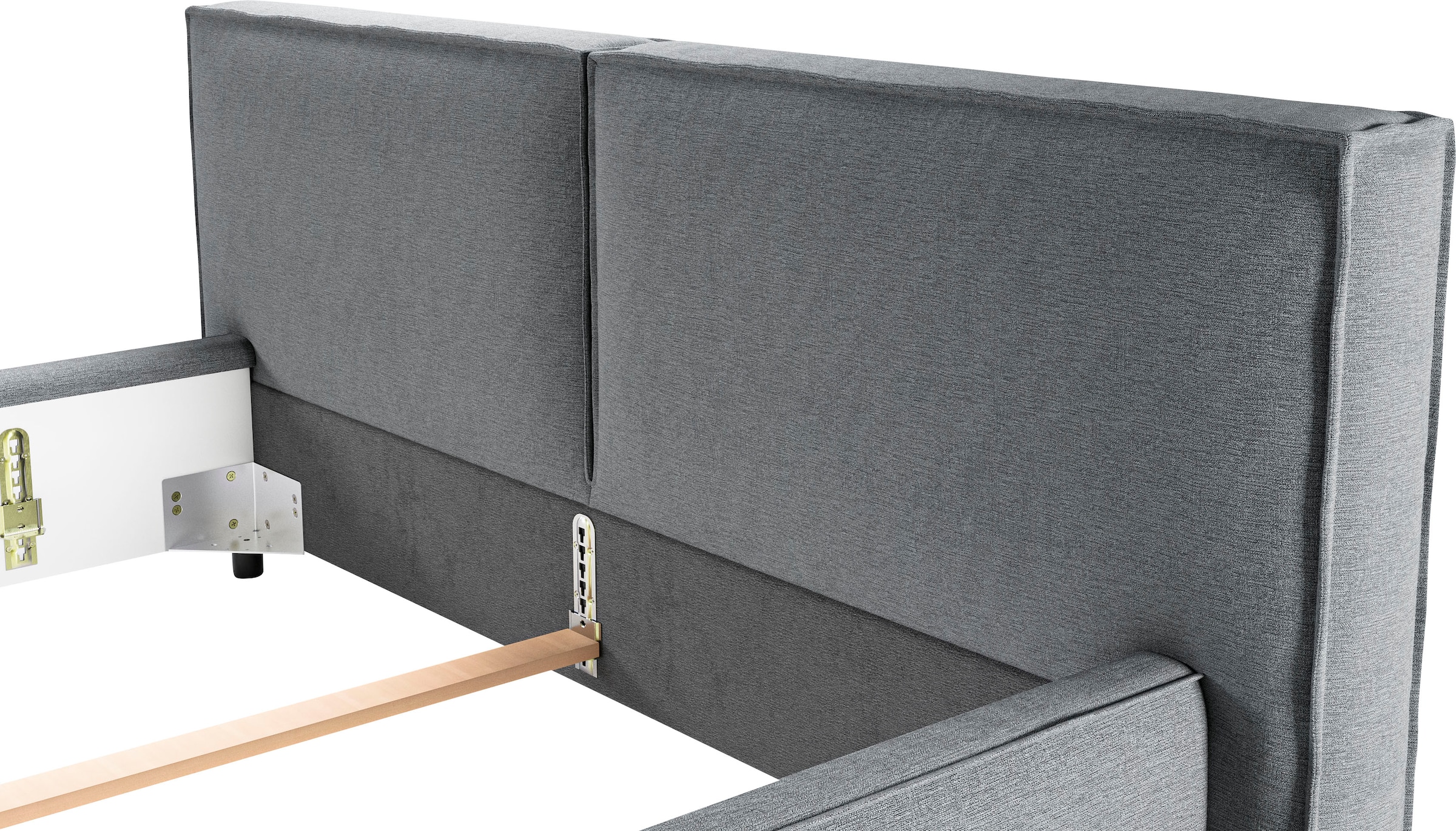Home affaire Polsterbett »Adrina mit Biesenoptik, Feincord und Luxus-Microfaser« bis 280kg, auch in Überlänge 220 cm, 4 Breiten bis 200cm