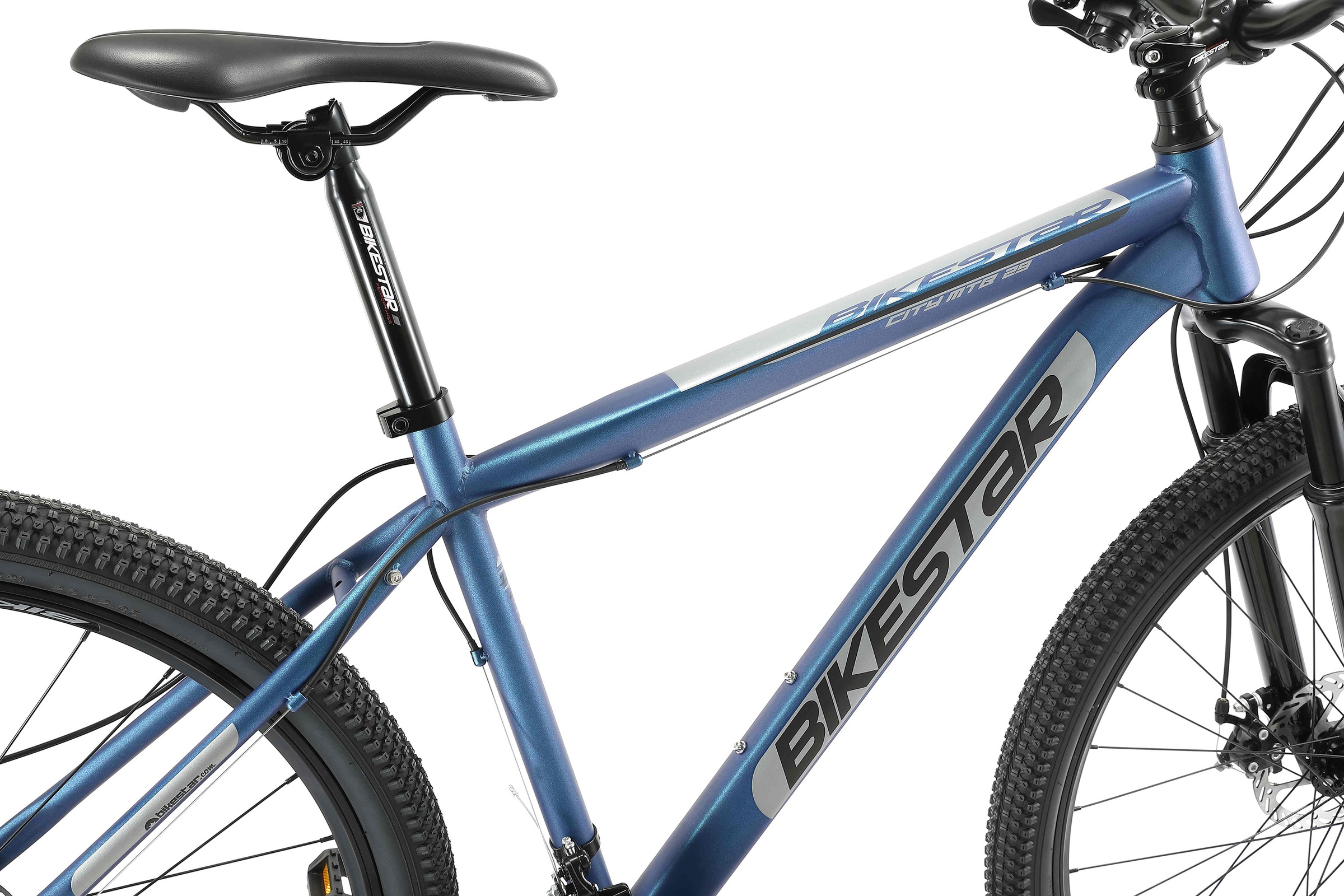 Bikestar Mountainbike, 21 Gang, Shimano, RD-TY300 Schaltwerk, Kettenschaltung, für Damen und Herren, Kettenschaltung
