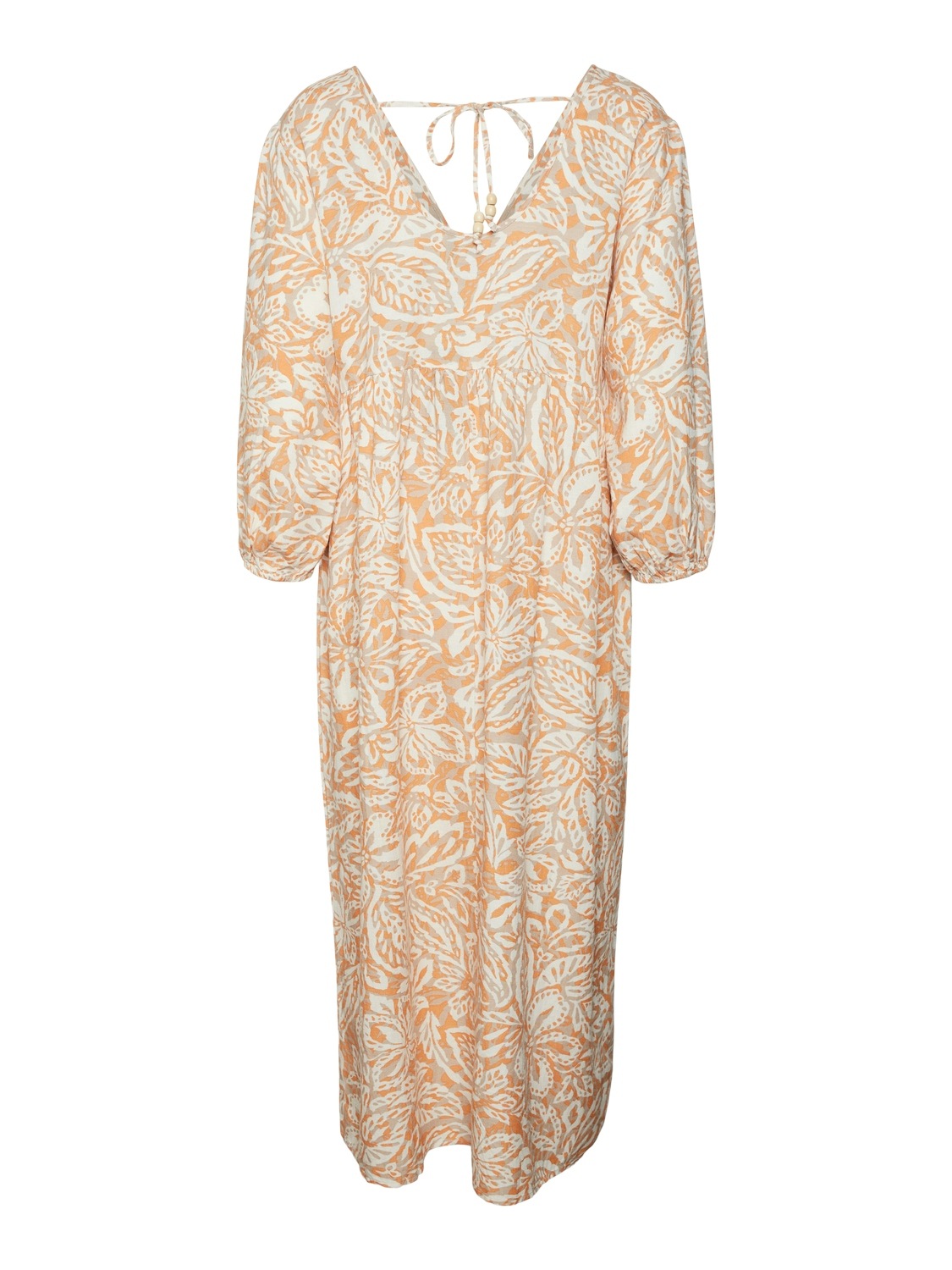 Vero Moda Sommerkleid »VMNETHE 3/4 7/8 DRESS WVN«, mit Leinen