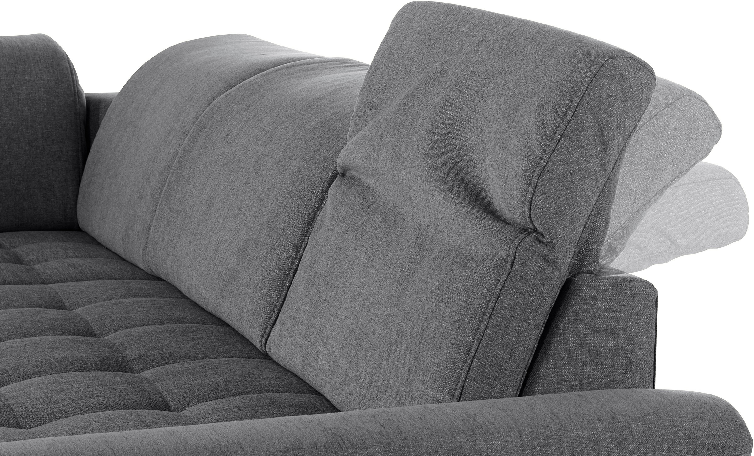 INOSIGN Ecksofa »Fresh L-Form«, Federkern, wahlweise Kopfteilverstellung und motorischer Vorziehsitz