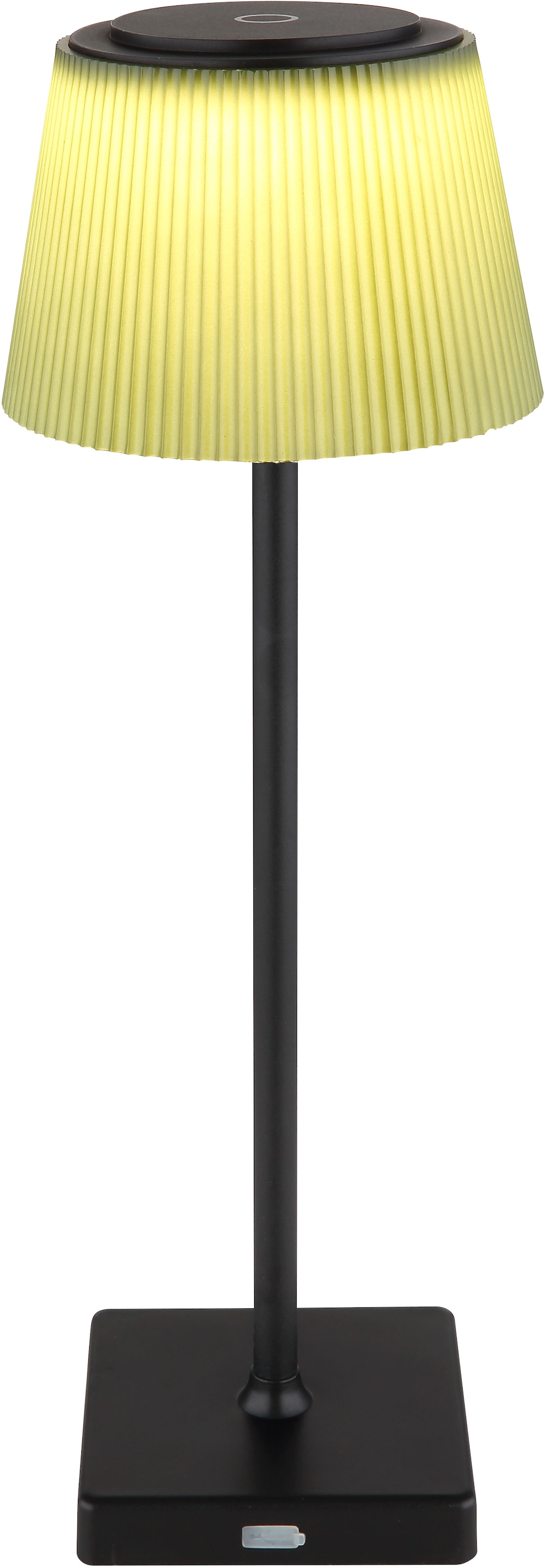 GLOBO LIGHTING LED Tischleuchte »GREGOIR«, Leuchtmittel LED-Modul | LED fest integriert, Tischlampe/Akku/IP44/Touch Ein/Aus/Touchdimmer/schwarz