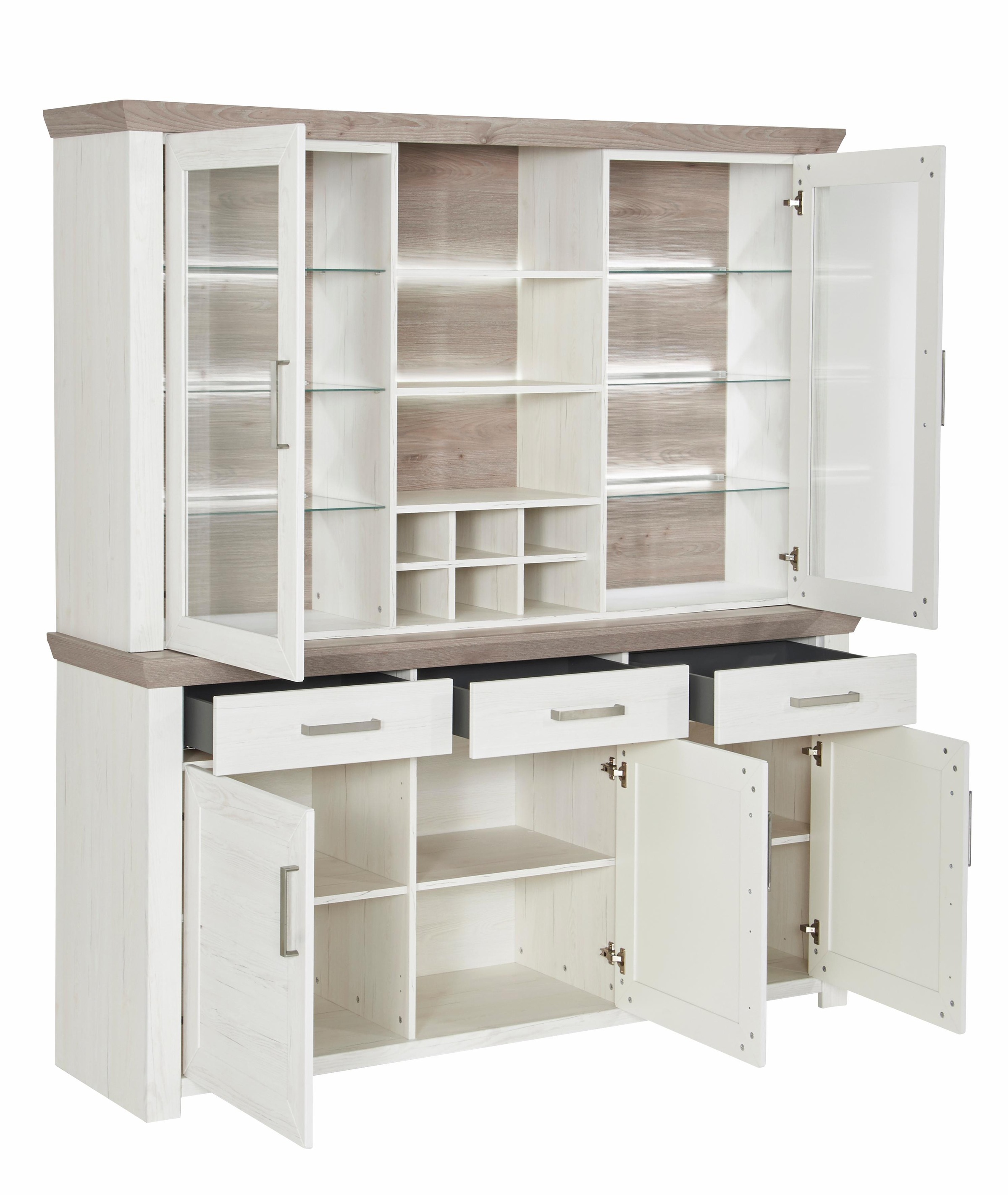 set one bestellen Aufsatzschrank) Buffetschrank (Sideboard 2-teilig »york«, by Musterring online und