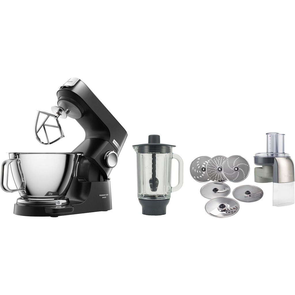 KENWOOD Küchenmaschine »Titanium Chef Baker KVC85.004BK«