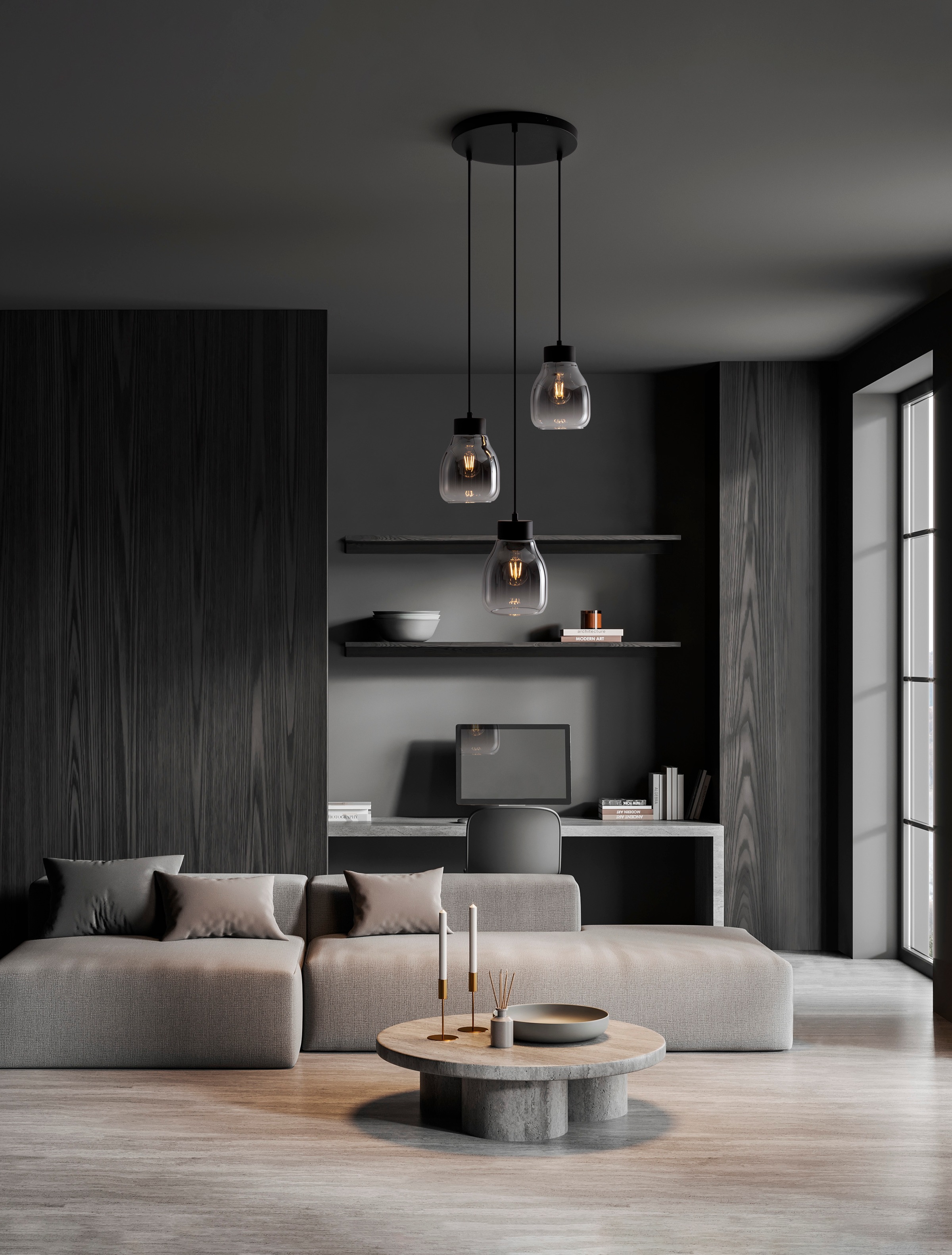 Nova Luce Pendelleuchte »BLACU« E27 1 Stk. günstig online kaufen