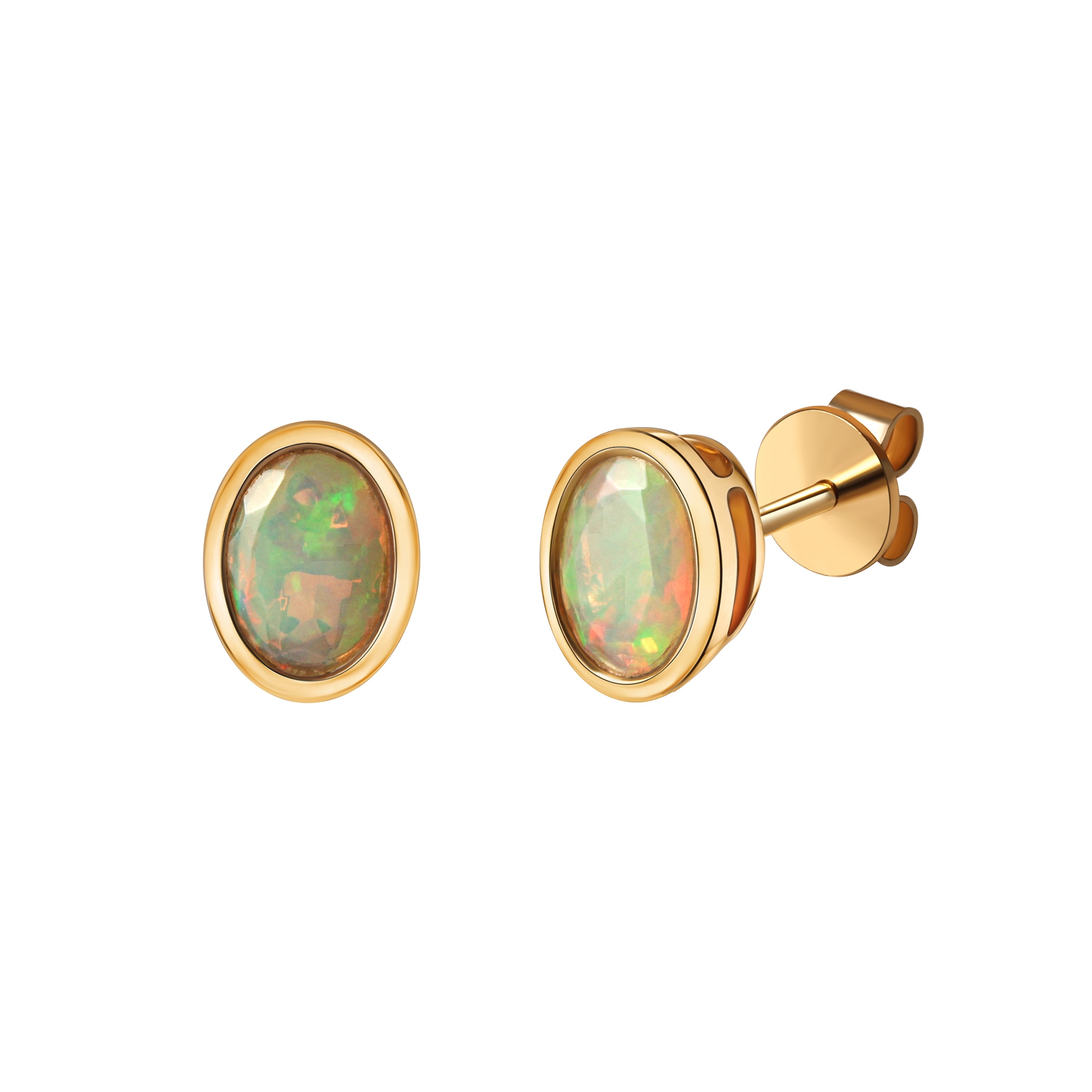 Vivance Paar Ohrstecker »585/- Gelbgold glanz oval Opal« online bestellen