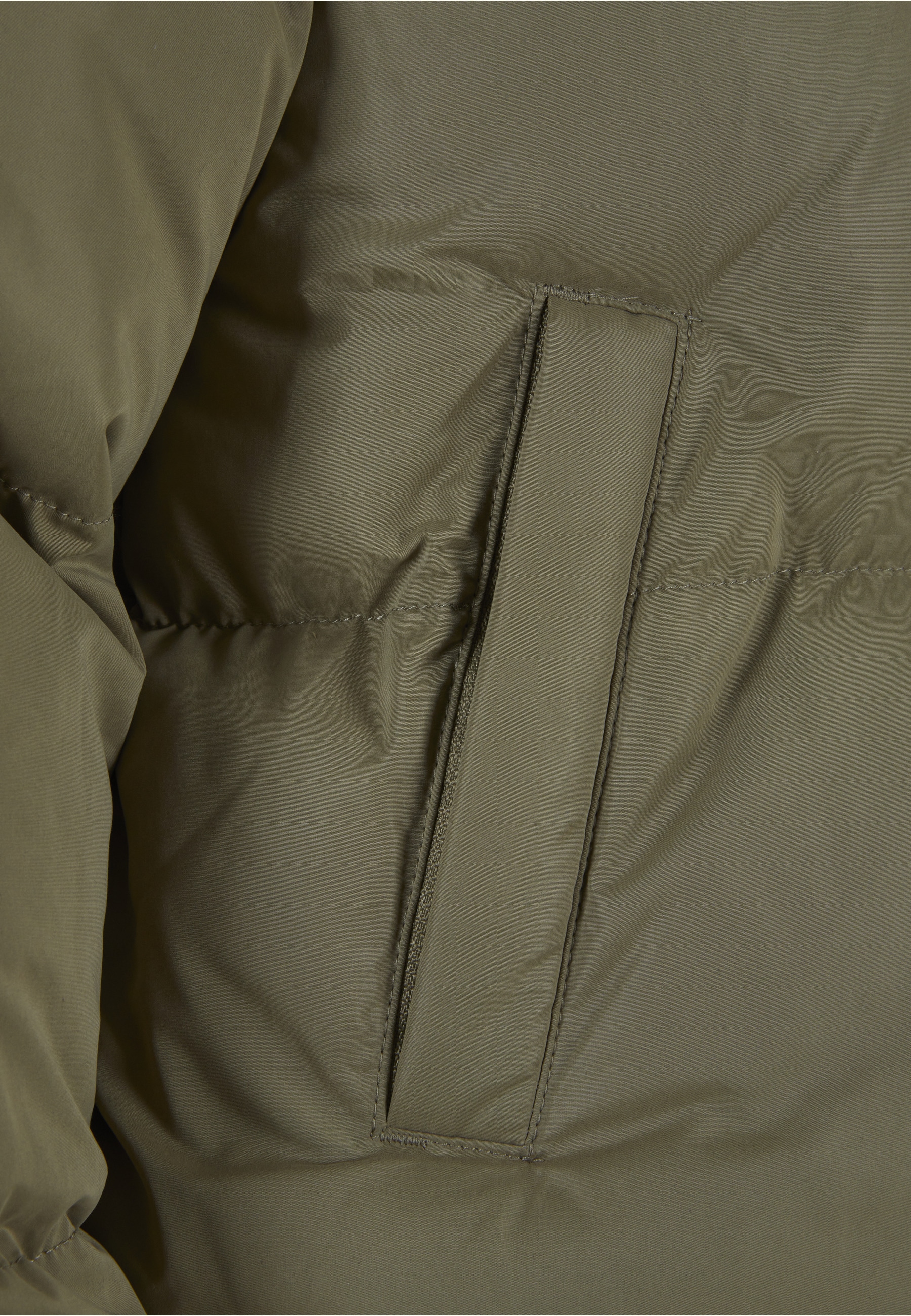 URBAN CLASSICS Winterjacke »Urban Classics Damen Ladies Short Peached Puffer Jacket« 1 Stk. tlg. ohne Kapuze