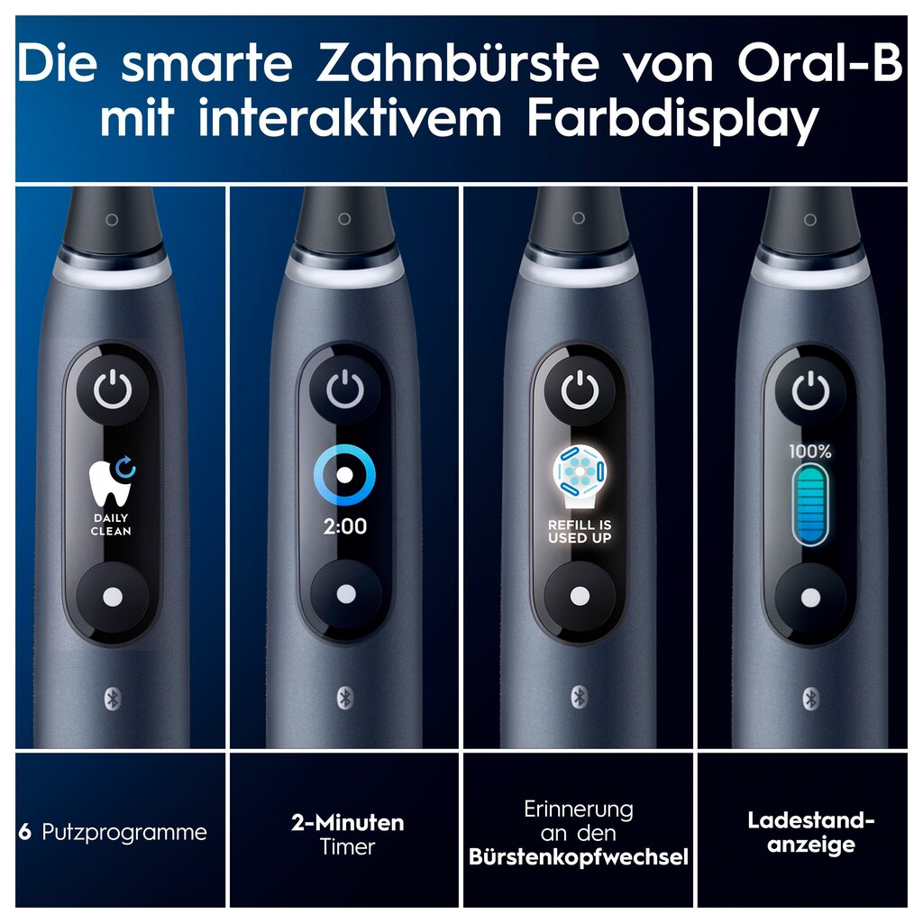 Oral-B Elektrische Zahnbürste »iO 8«, 2 St. Aufsteckbürsten