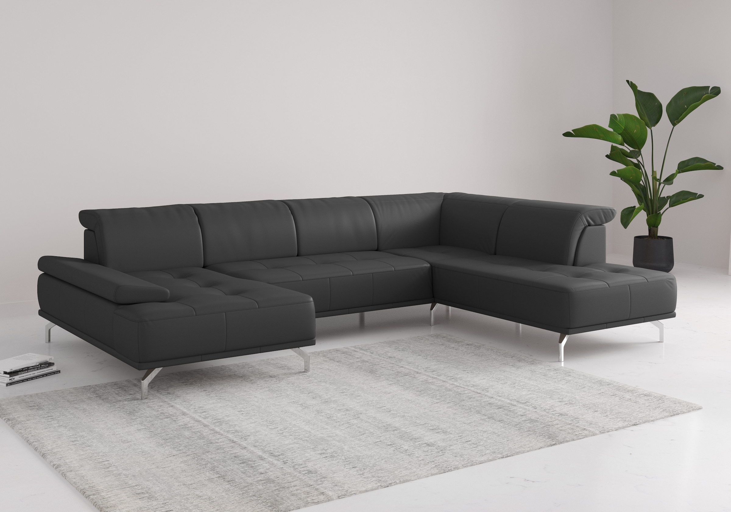 PLACES OF STYLE Wohnlandschaft "Caluna" Inkl.Sitztiefenverstellung, wahlwei günstig online kaufen