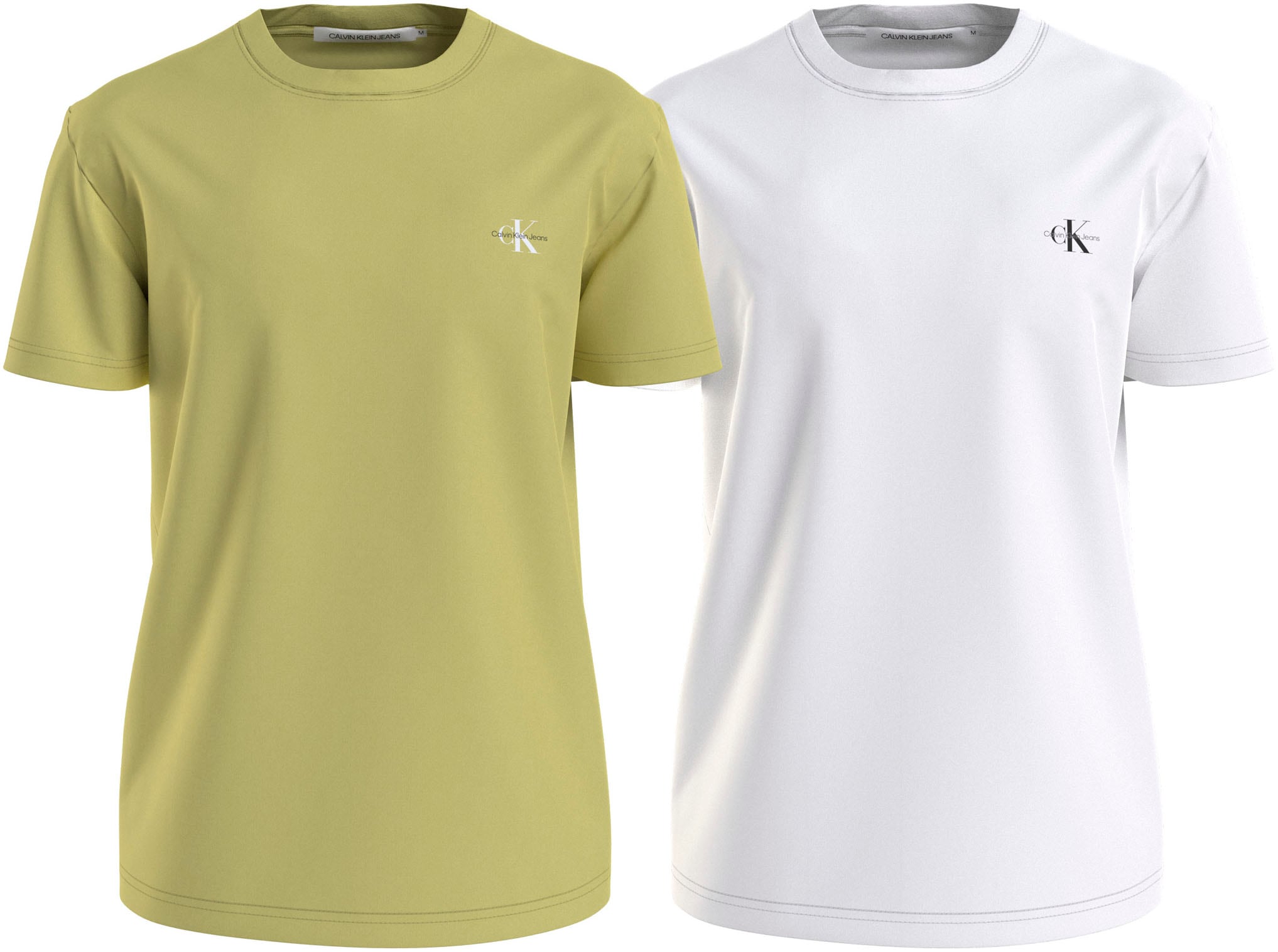 Calvin Klein Jeans T-Shirt »2 PACK MONOLOGO T-SHIRT«, (Packung, 2er-Pack),  mit Rundhalsausschnitt bestellen