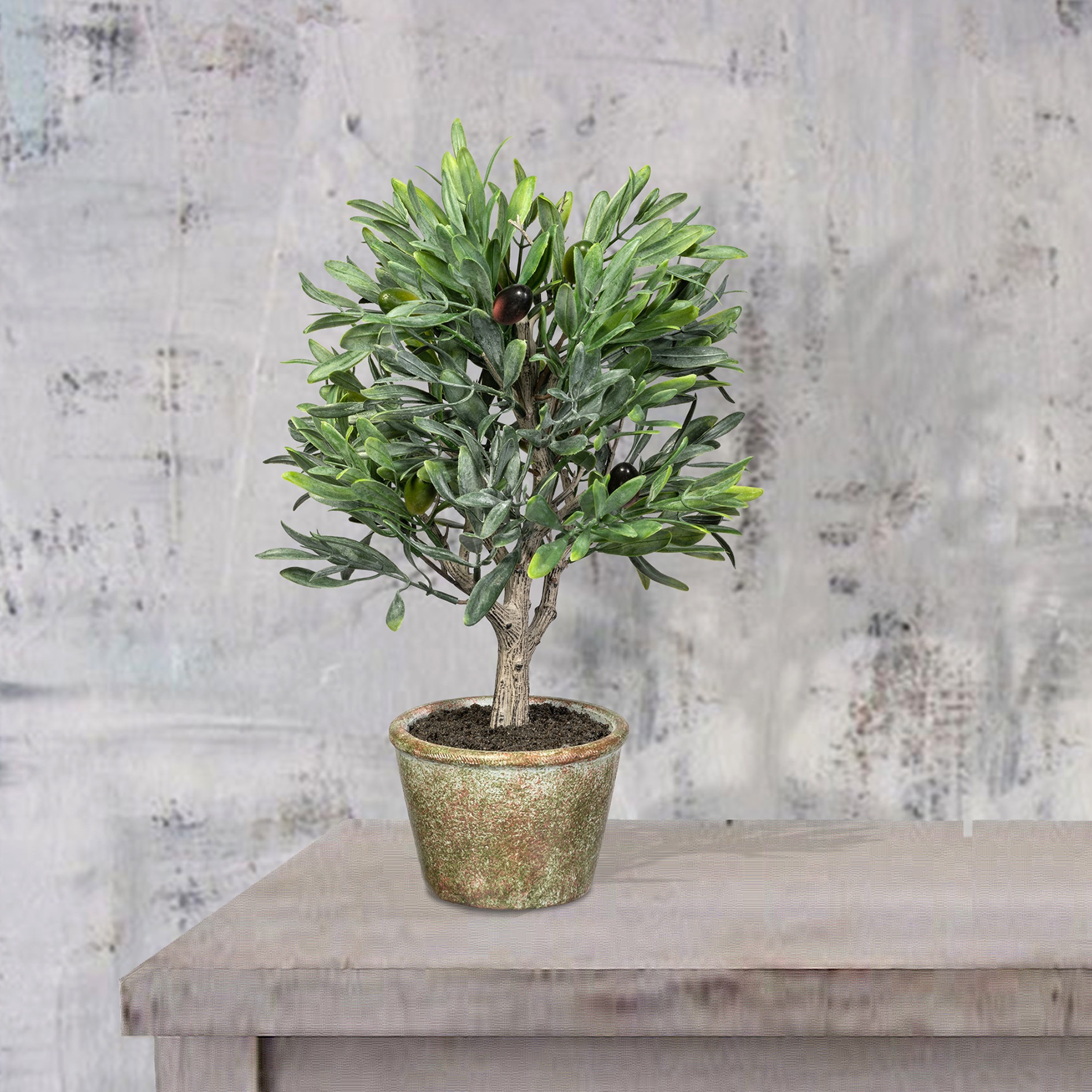 Creativ green Kunstpflanze »Olive«, mit detailgetreuer Gestaltung